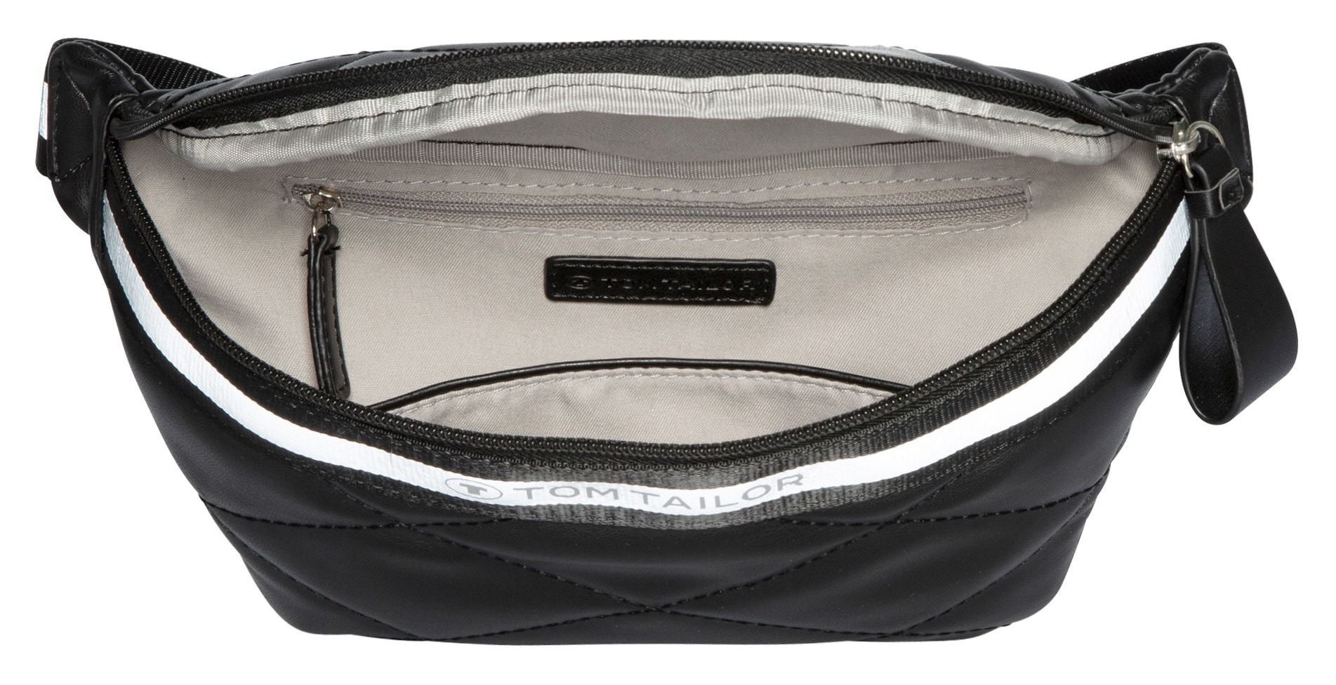 TOM TAILOR Bauchtasche »Mica«, aus weich genarbtem Lederimitat mit klassischer Rautensteppung