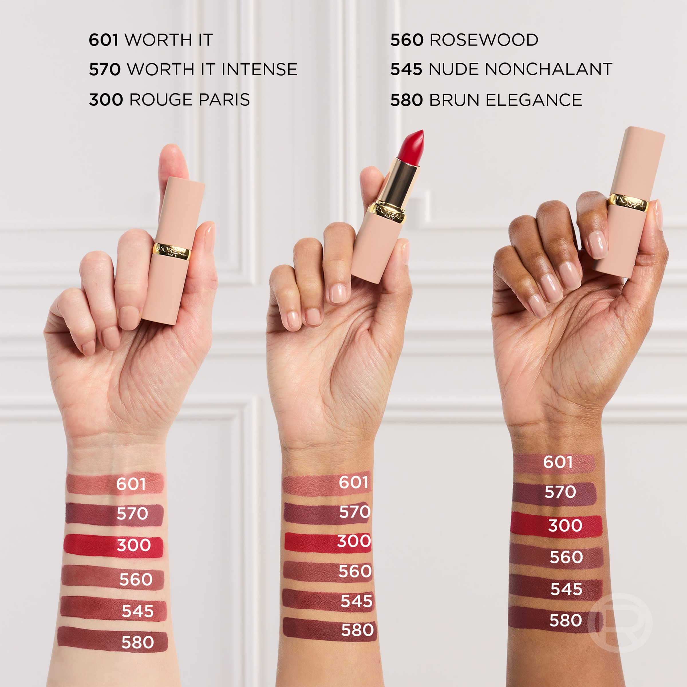 L'ORÉAL PARIS Lippenstift »COLOR RICHE BLURRED MATTE LIPPENSTIFT« seidig-mattes Finish, leuchtende Farben