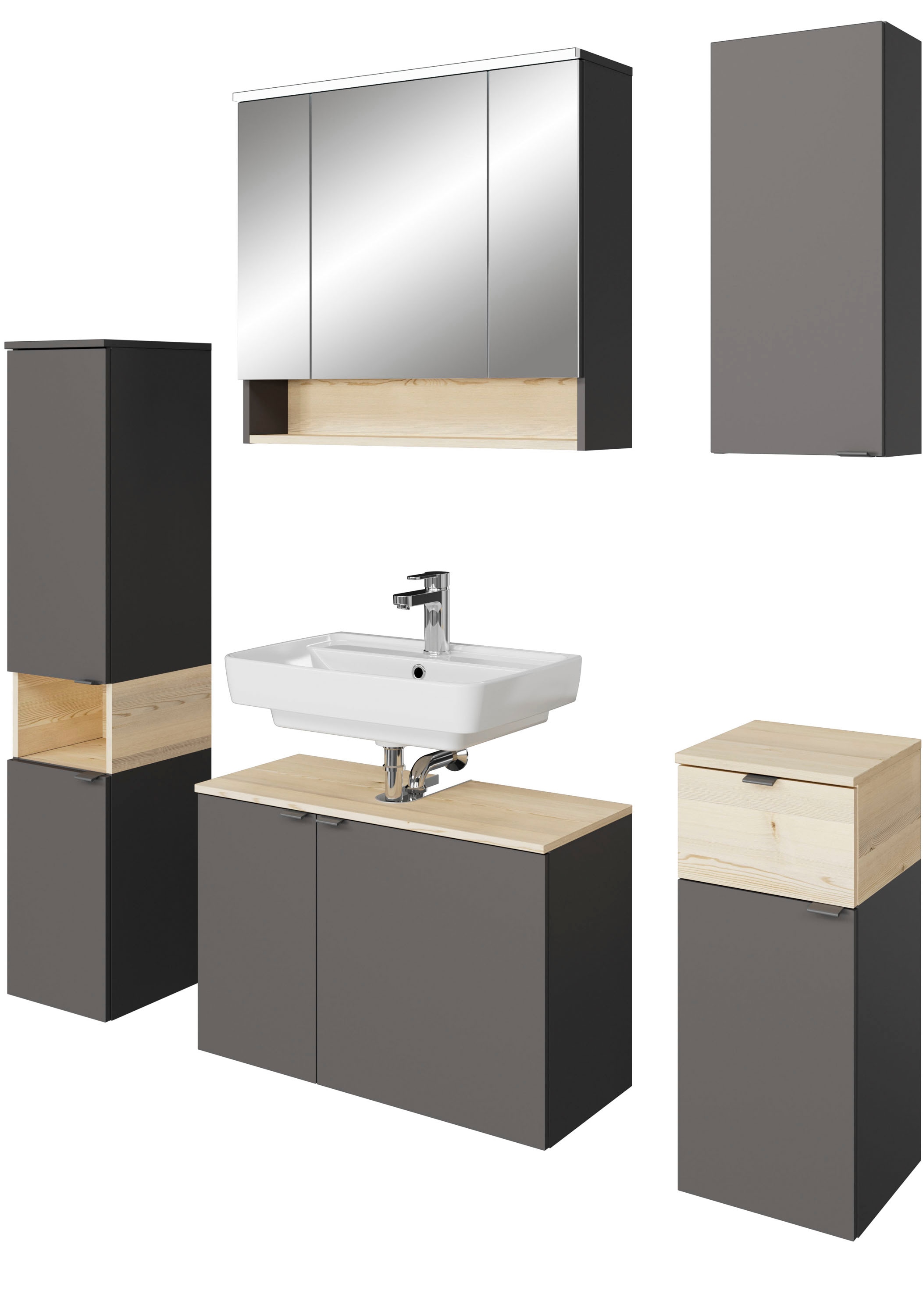 Saphir Badmöbel-Set »Quickset 394« Komplett-Set, 5 Stk. tlg. günstig online kaufen