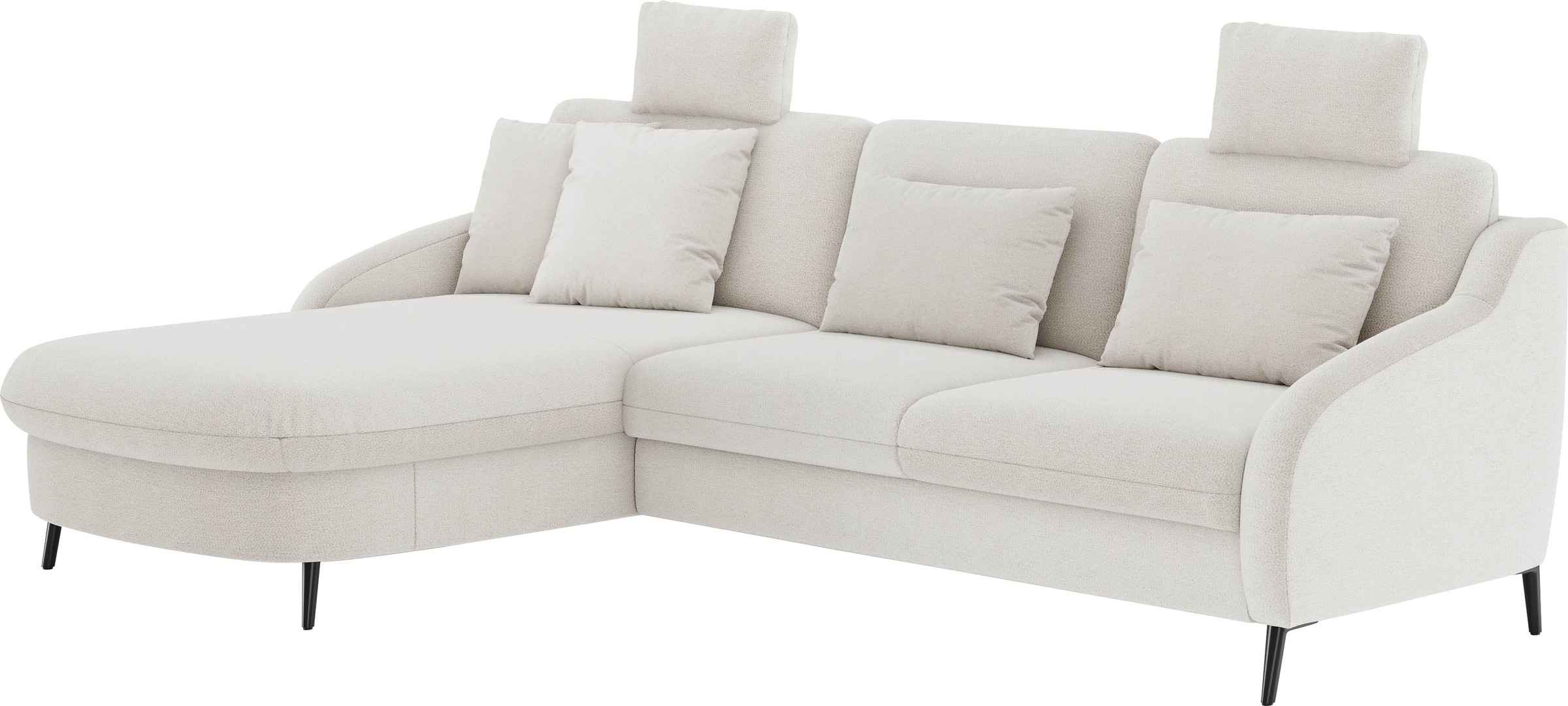 sit&more Ecksofa »Soul L-Form«, wahlweise mit Bettfunktion und Bettkasten oder Schubkasten