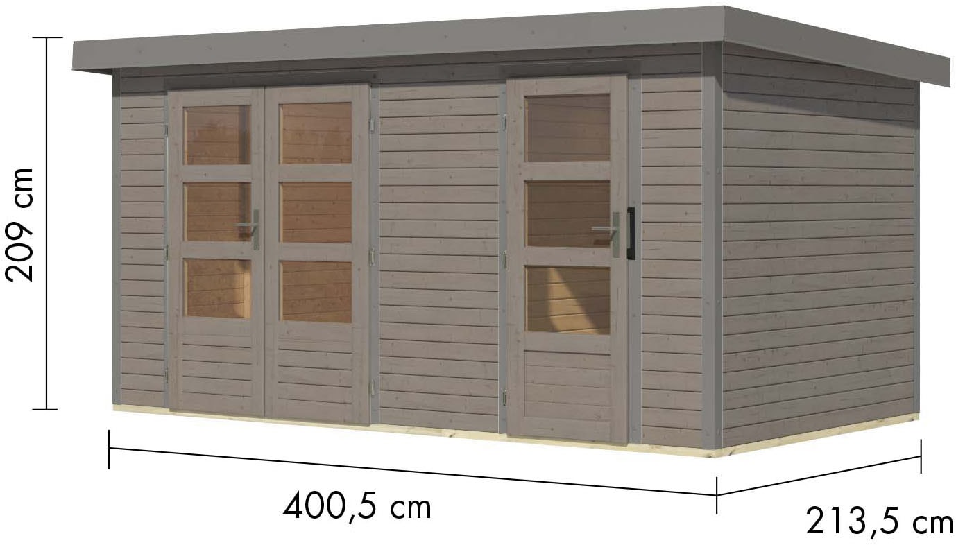 Karibu Gartenhaus »Merkur D«, aus hochwertigen Materialien