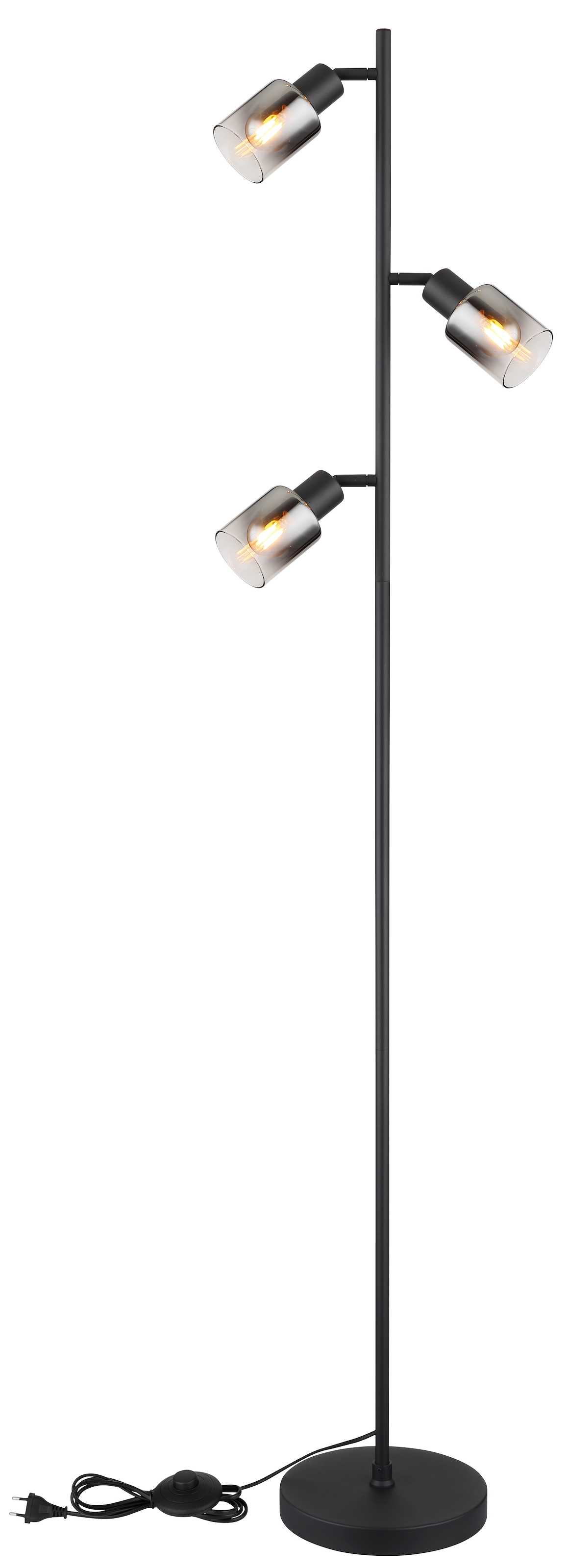GLOBO LIGHTING Stehlampe »HUBERTUS« E14 1 Stk. Stehlampe Wohnzimmer Schlafzimmer Flur Design-Leuchte