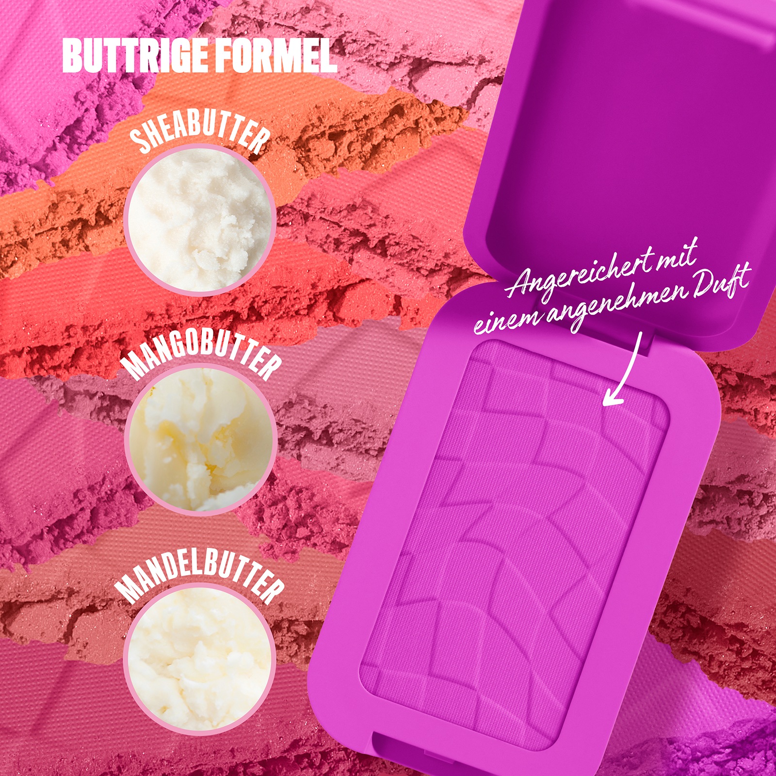 NYX Rouge »Makeup Buttermelt Blush«, Cremige, leichte Textur, variable Deckkraft, pflegende Formel.