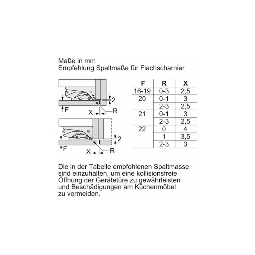 NEFF Einbaukühlschrank »KI1212FE0«, KI1212FE0, 87,4 cm hoch, 54,1 cm breit, Fresh Safe: Schublade für flexible Lagerung von Obst & Gemüse