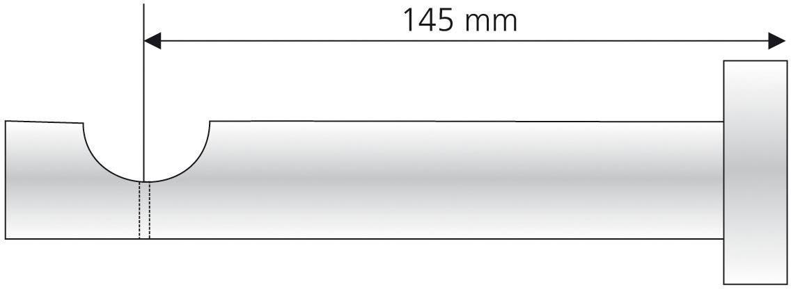 Liedeco Gardinenstange »Stilgarnitur 28 mm Zylinder«, 1 läufig-läufig, Fixmaß, Gardinenstange Komplett
