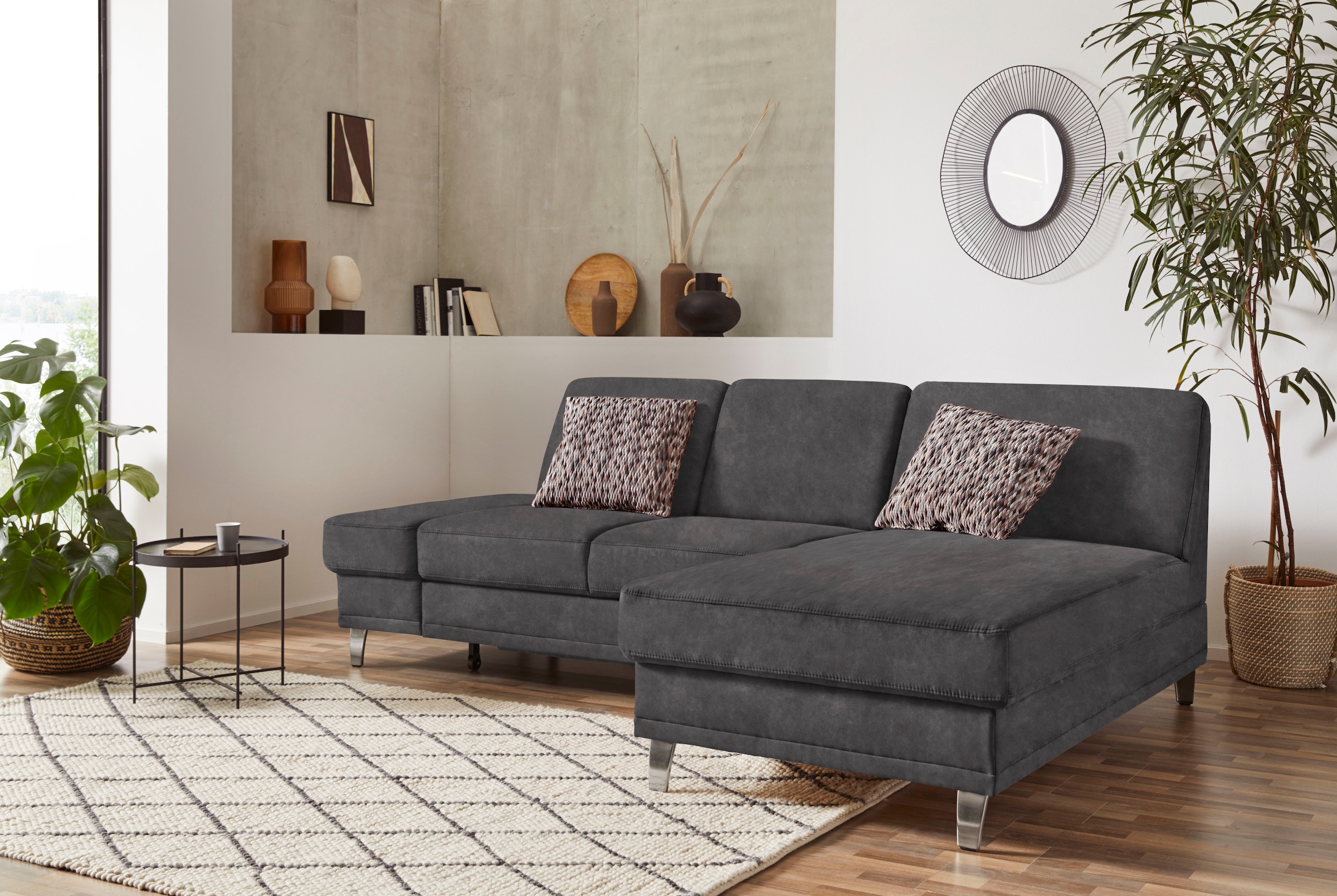 sit&more Ecksofa »Clio L-Form«, wahlweise mit Bettfunktion oder Vorziehsitz günstig online kaufen