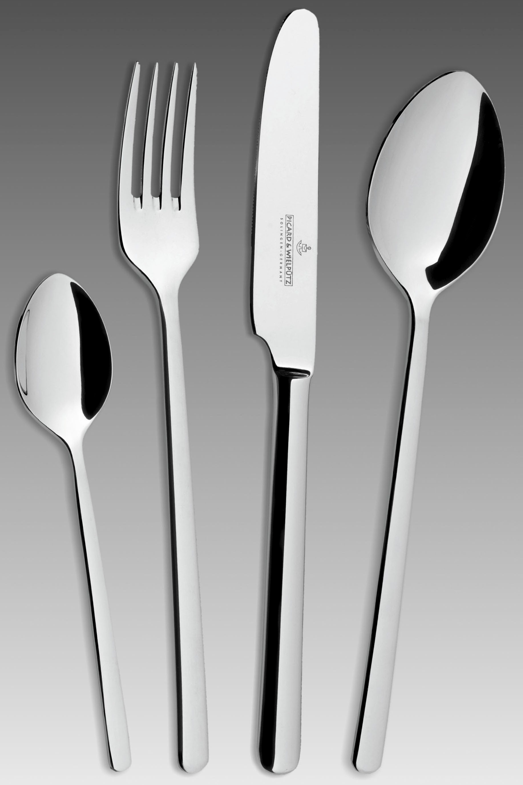 PICARD & WIELPÜTZ SOLINGEN Besteck-Set »VENTURA« im Geschenkkarton silberfarben