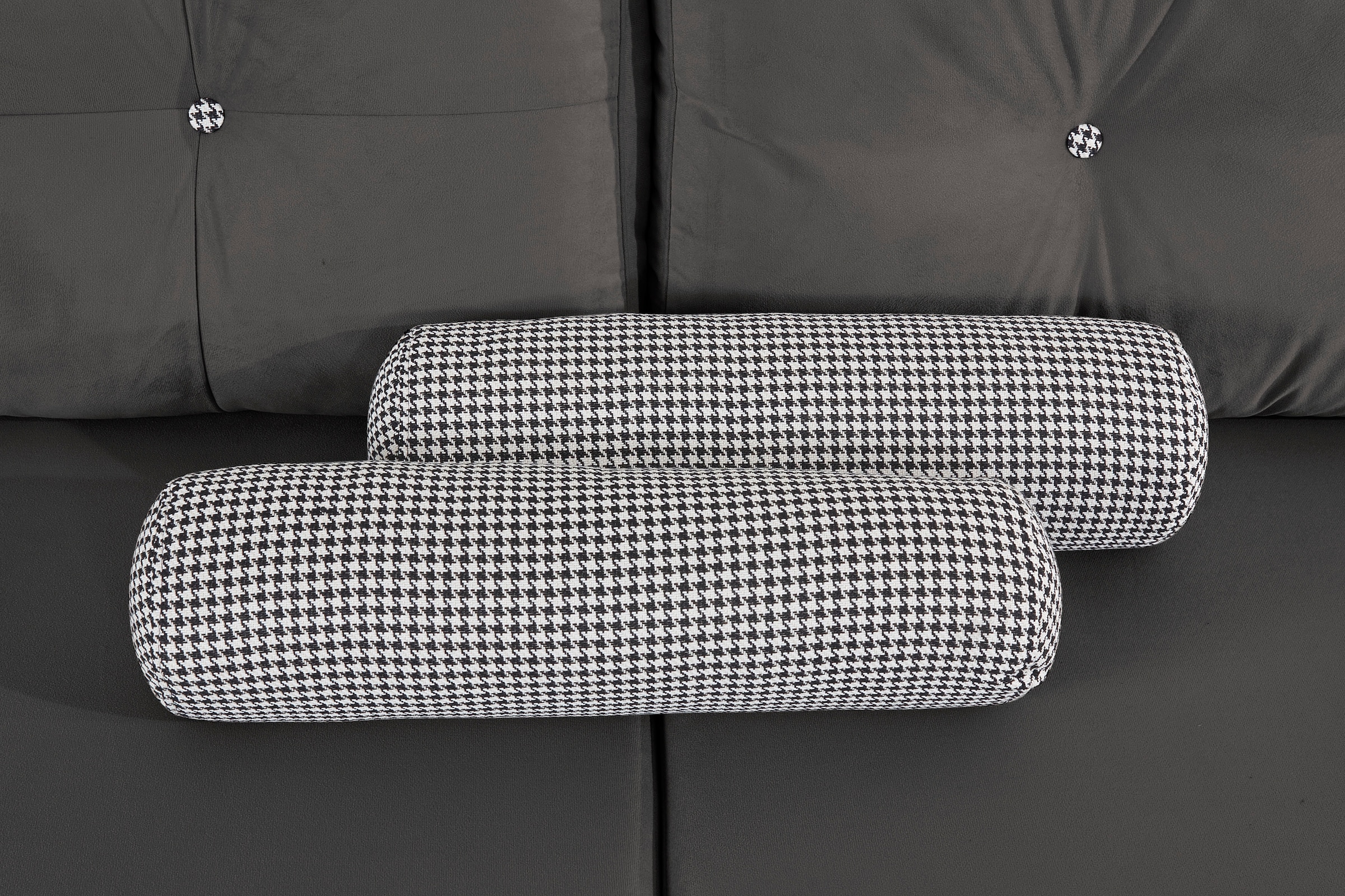 INOSIGN Schlafsofa »Emily«, incl. Bettfunktion und Bettkasten, Seitentache im Armteil, Federkern