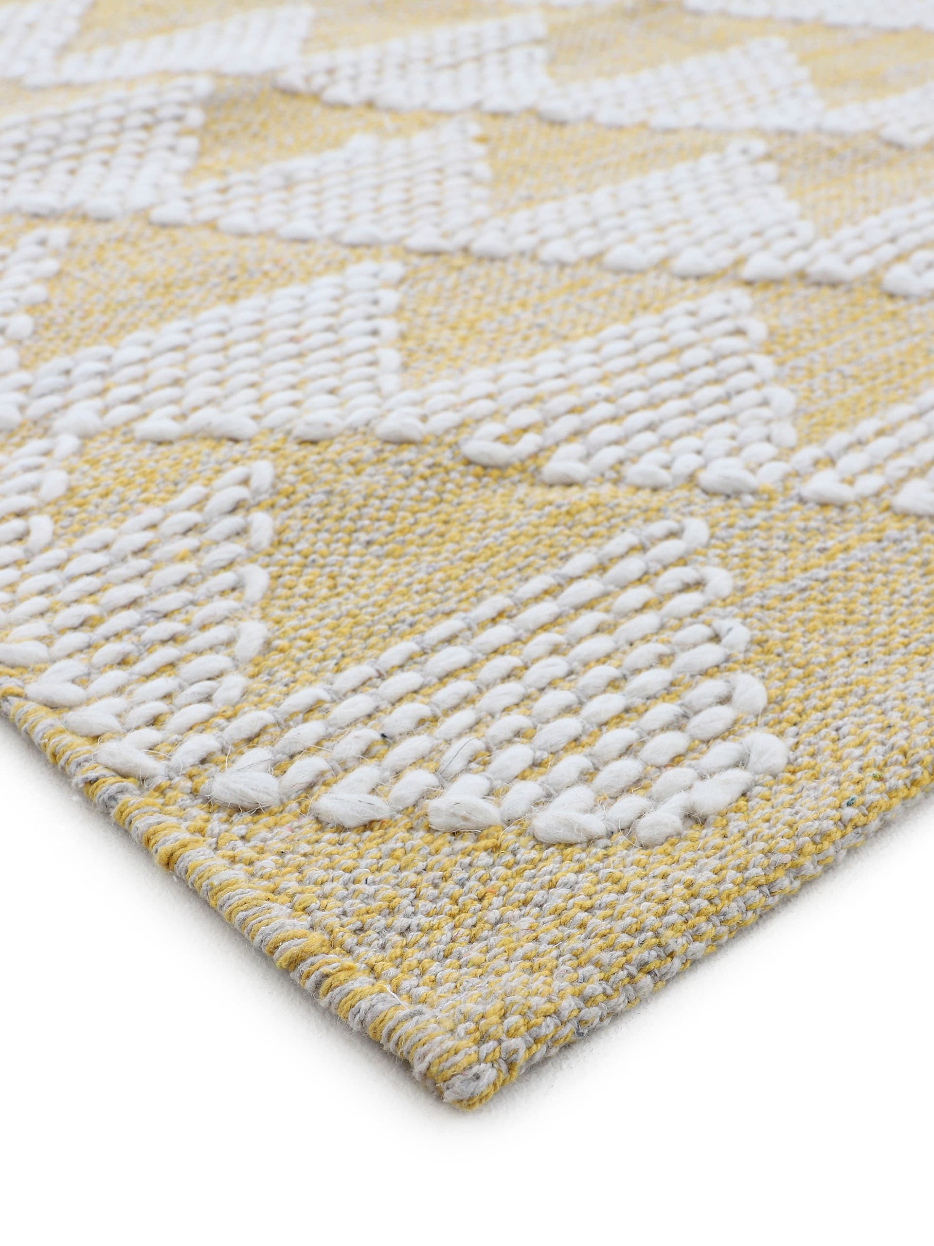 carpetfine Teppich »Kelim Durry«, rechteckig, 5 mm Höhe, Handweb, geometrisch, Hoch-Tief Effekt, handgewebt, reine Baumwolle