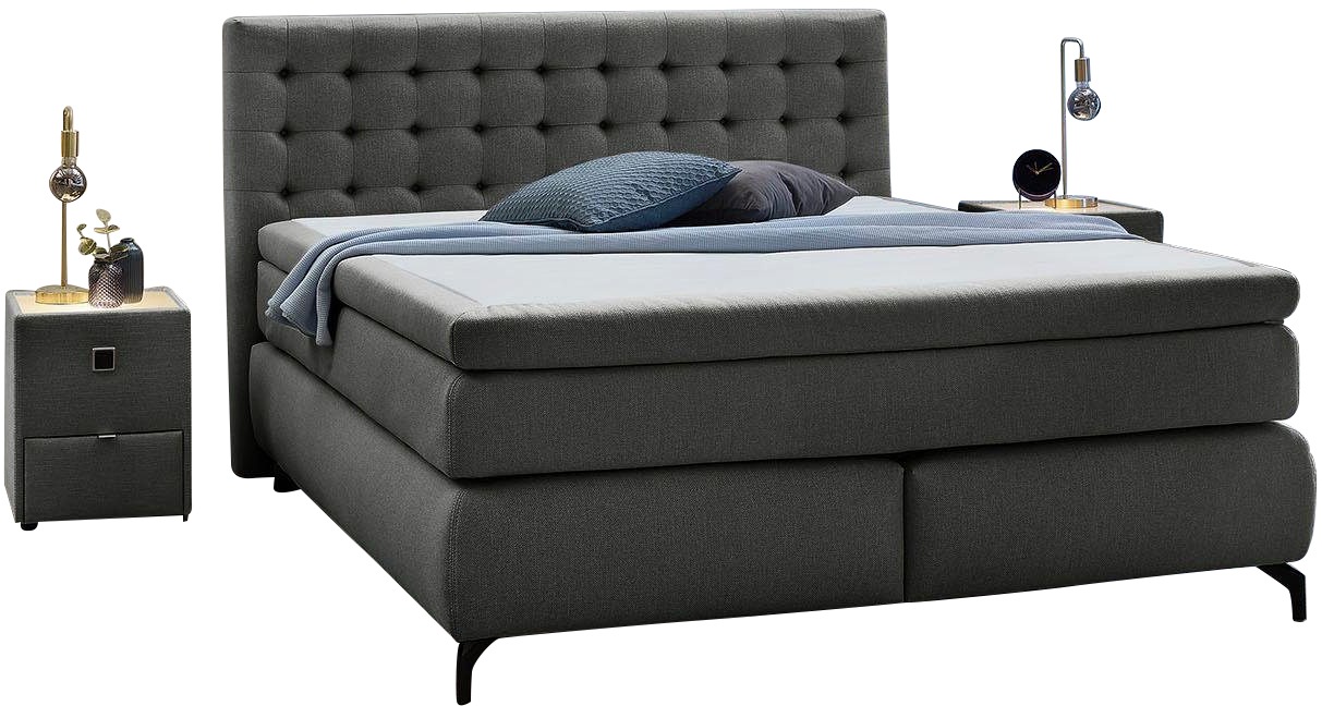 Jockenhöfer Gruppe Boxspringbett »Jessica inklusive 9cm Kaltschaum-Topper« günstig online kaufen