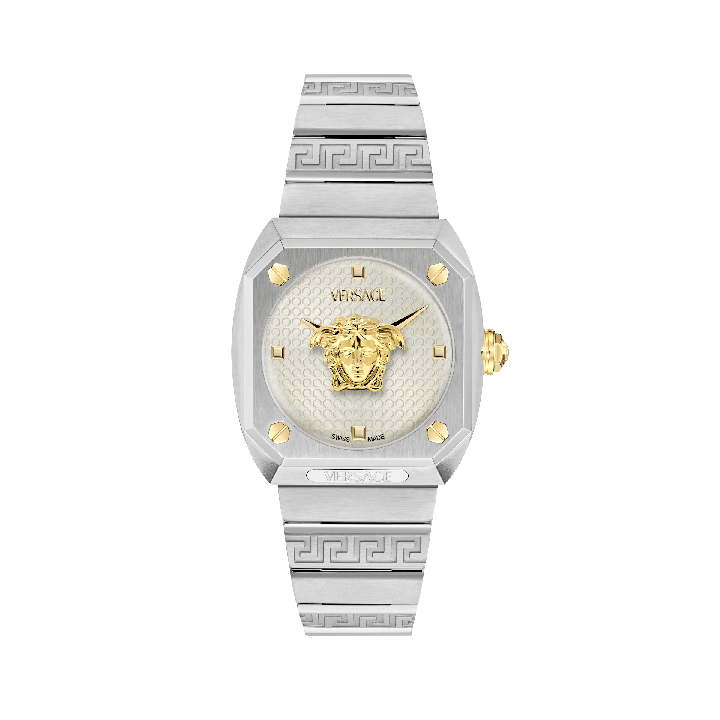 Versace Quarzuhr »MEDUSA ANTARES« Armbanduhr, Damenuhr, Swiss Made, Edelstahlarmband, analog