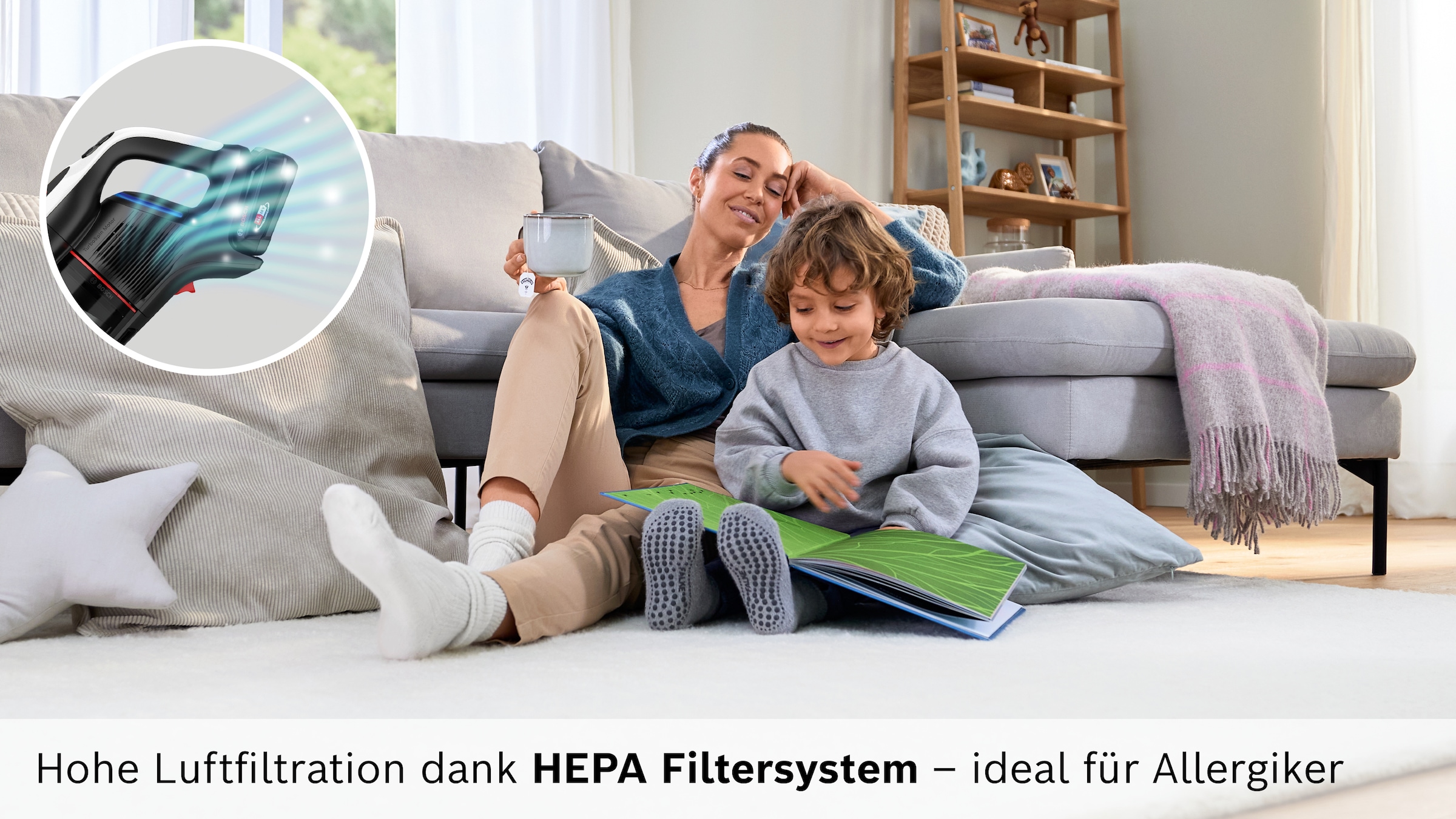 BOSCH Akku-Stielstaubsauger »BKS931BA« HEPA-Filtersystem, 10 Jahre Motorgarantie, Staubkomprimierung, weiß