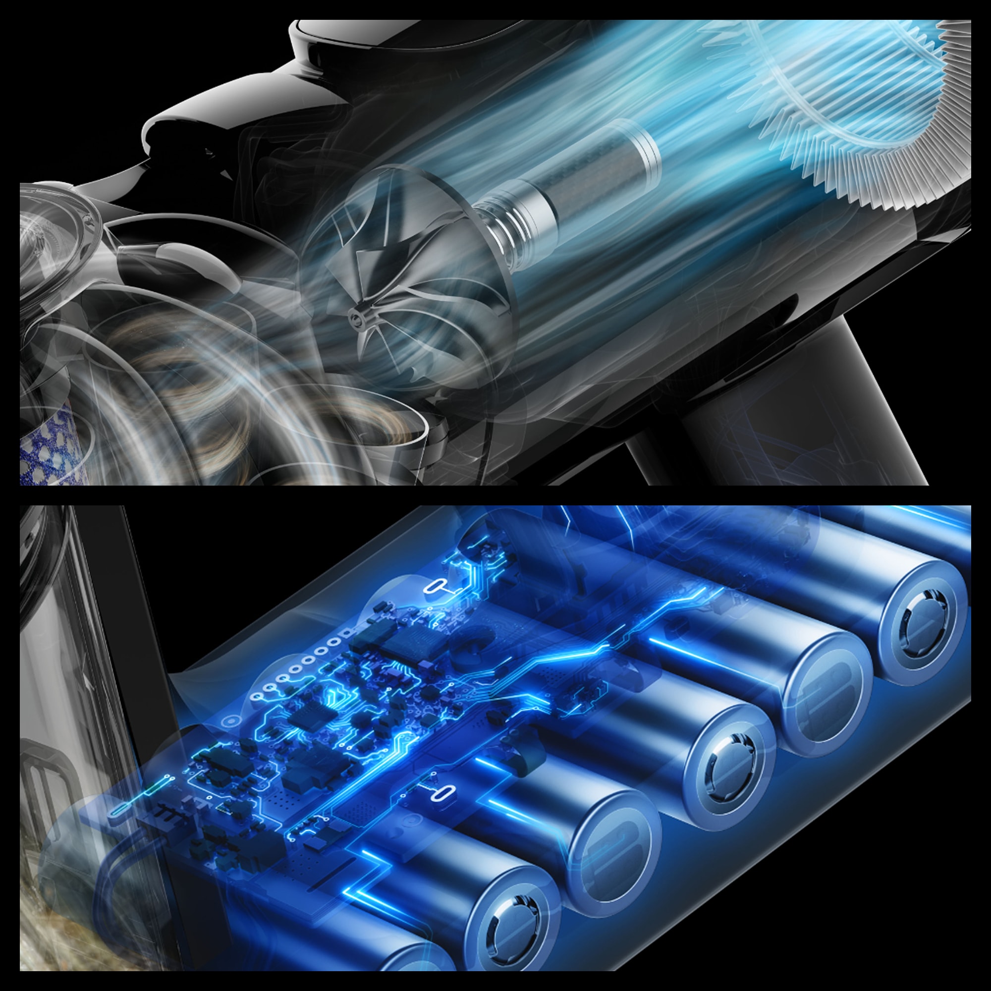 DYSON Akku-Hand-und Stielstaubsauger »V8 Cyclone« 150 AirWatt, 30 % mehr Leistung. 60 Minuten Laufzeit.