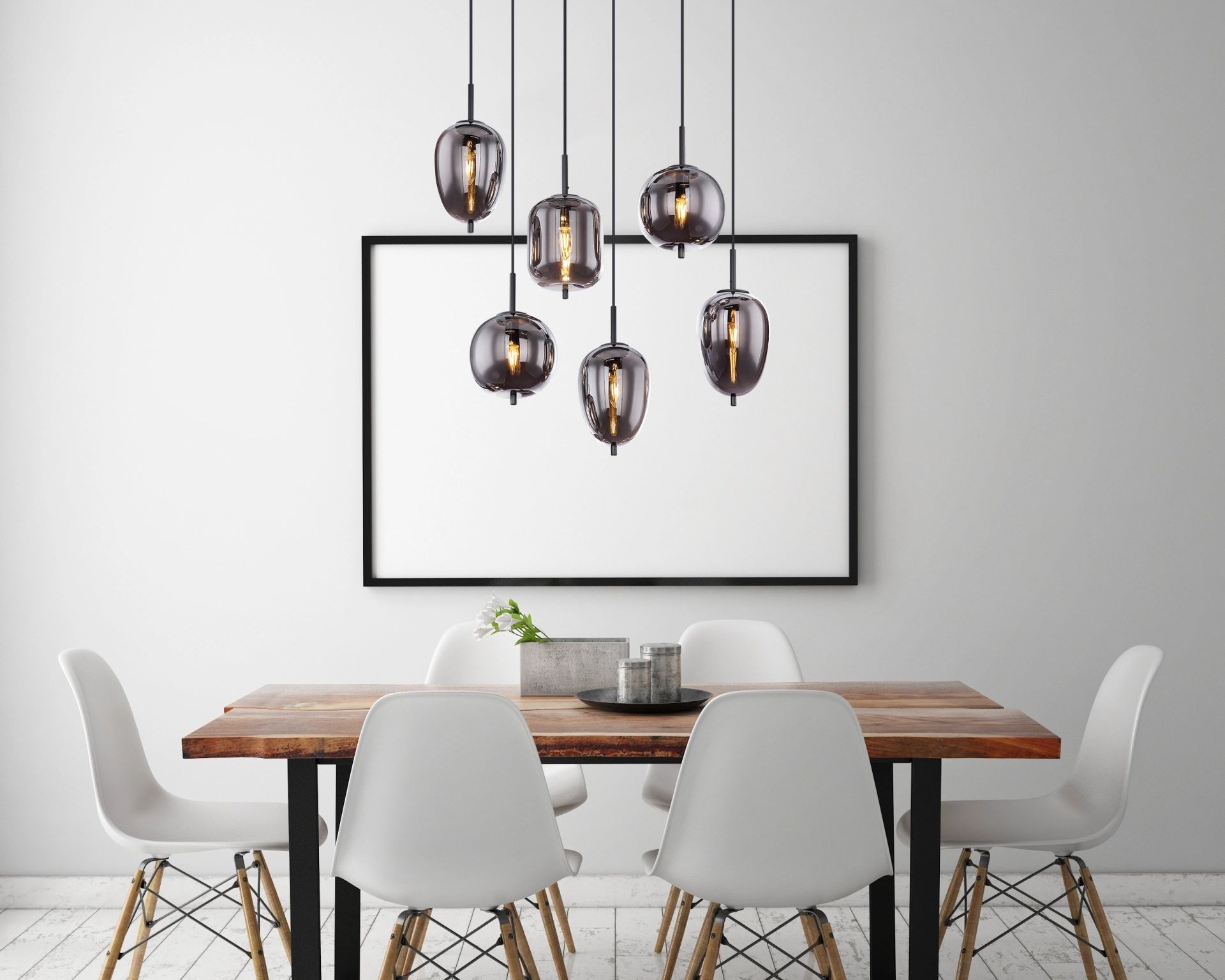 GLOBO LIGHTING Hängeleuchte »BLACKY«, Leuchtmittel E14   ohne Leuchtmittel, günstig online kaufen