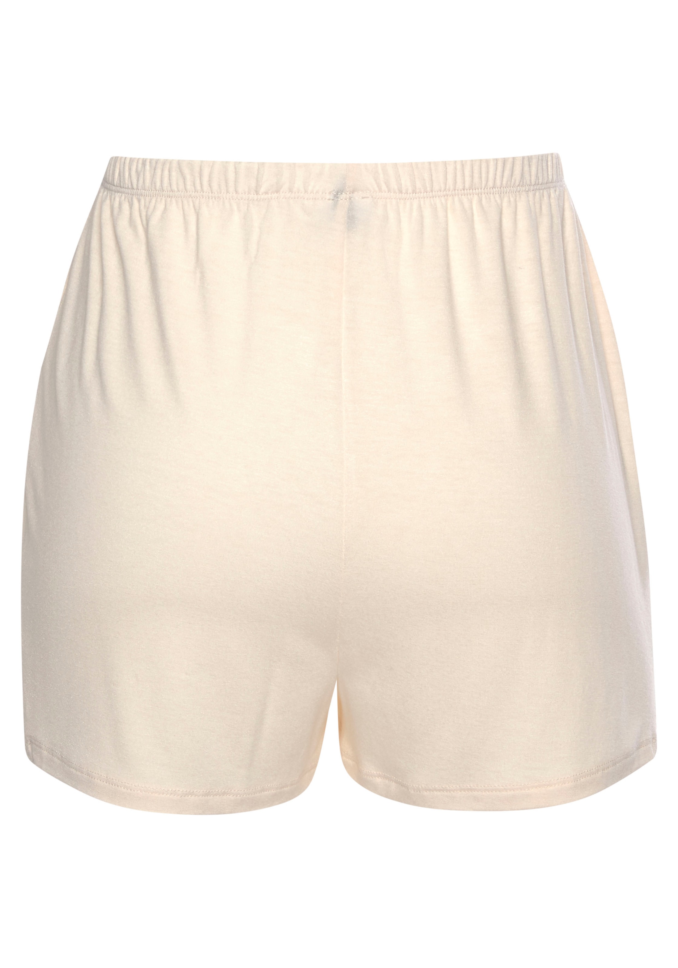 LASCANA Schlafshorts, mit edlen Spitzendetails