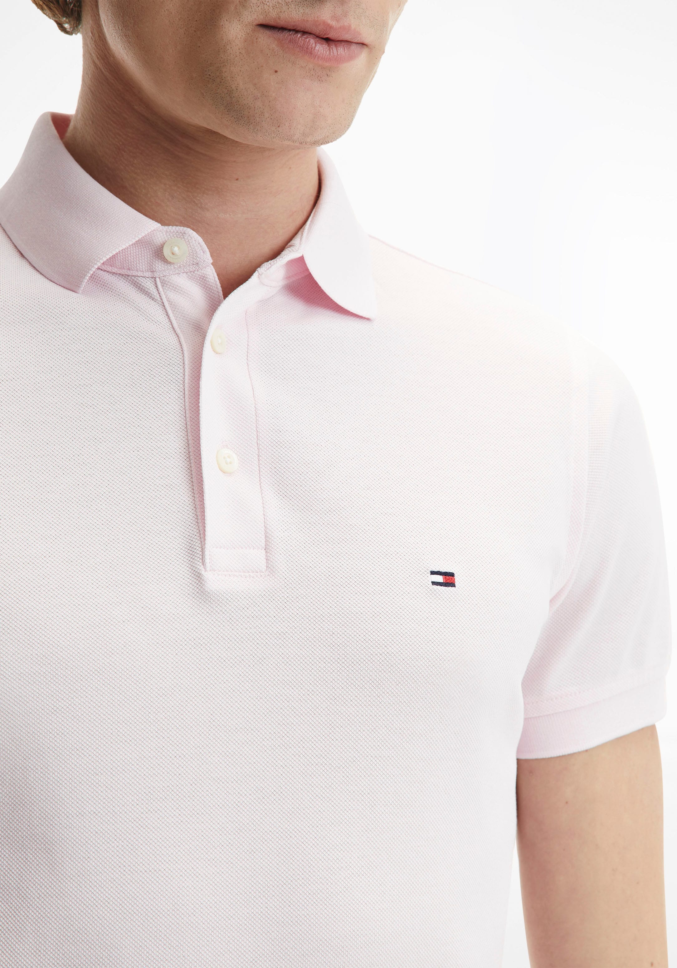 Tommy Hilfiger Poloshirt »1985 SLIM POLO« Markenstickerei, aus Baumwoll-Piqué