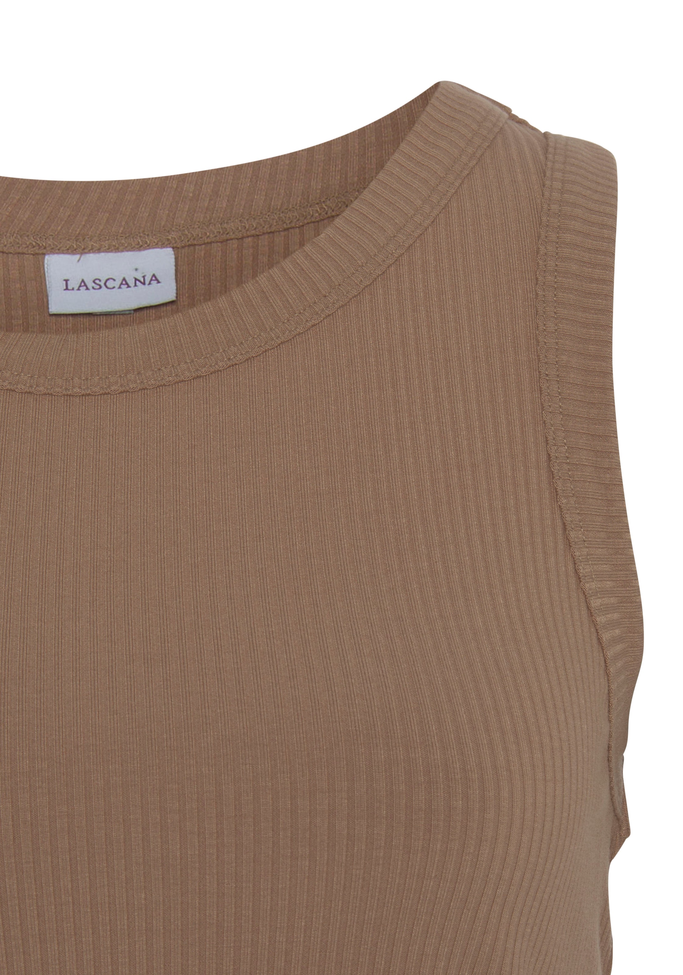 LASCANA Crop-Top, (2er-Pack), aus weicher Rippware, sommerliche Basic Tops