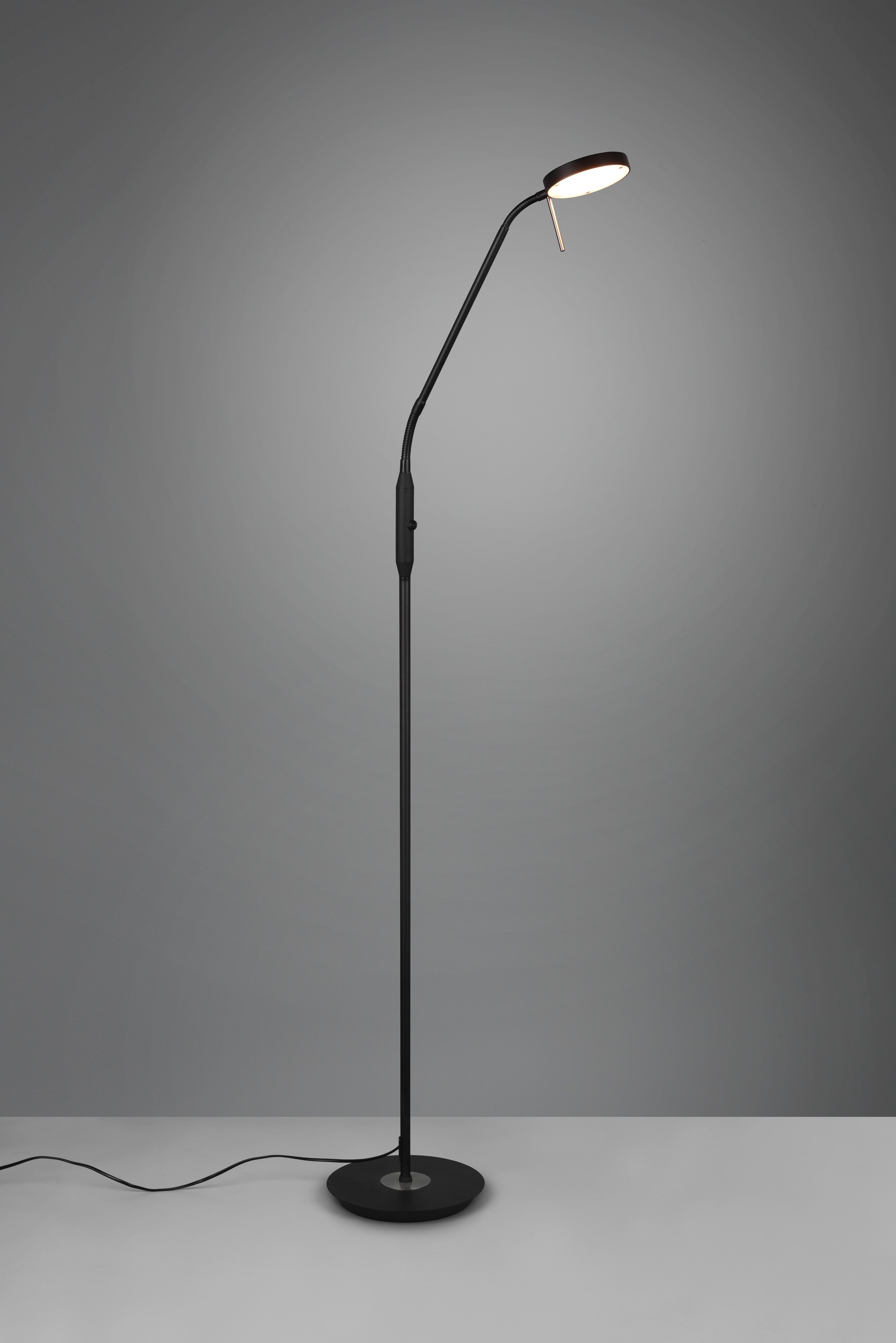 TRIO Leuchten LED Stehlampe »MONZA, Stehleuchte mit Sensordimmer Lichtfarbe einstellbar 2300-4000K«, 1 flammig, Leuchtmittel LED-Board | LED fest integriert, Leuchtenkopf flexibel verstellbar Memoryfunktion Höhe 145-160 cm