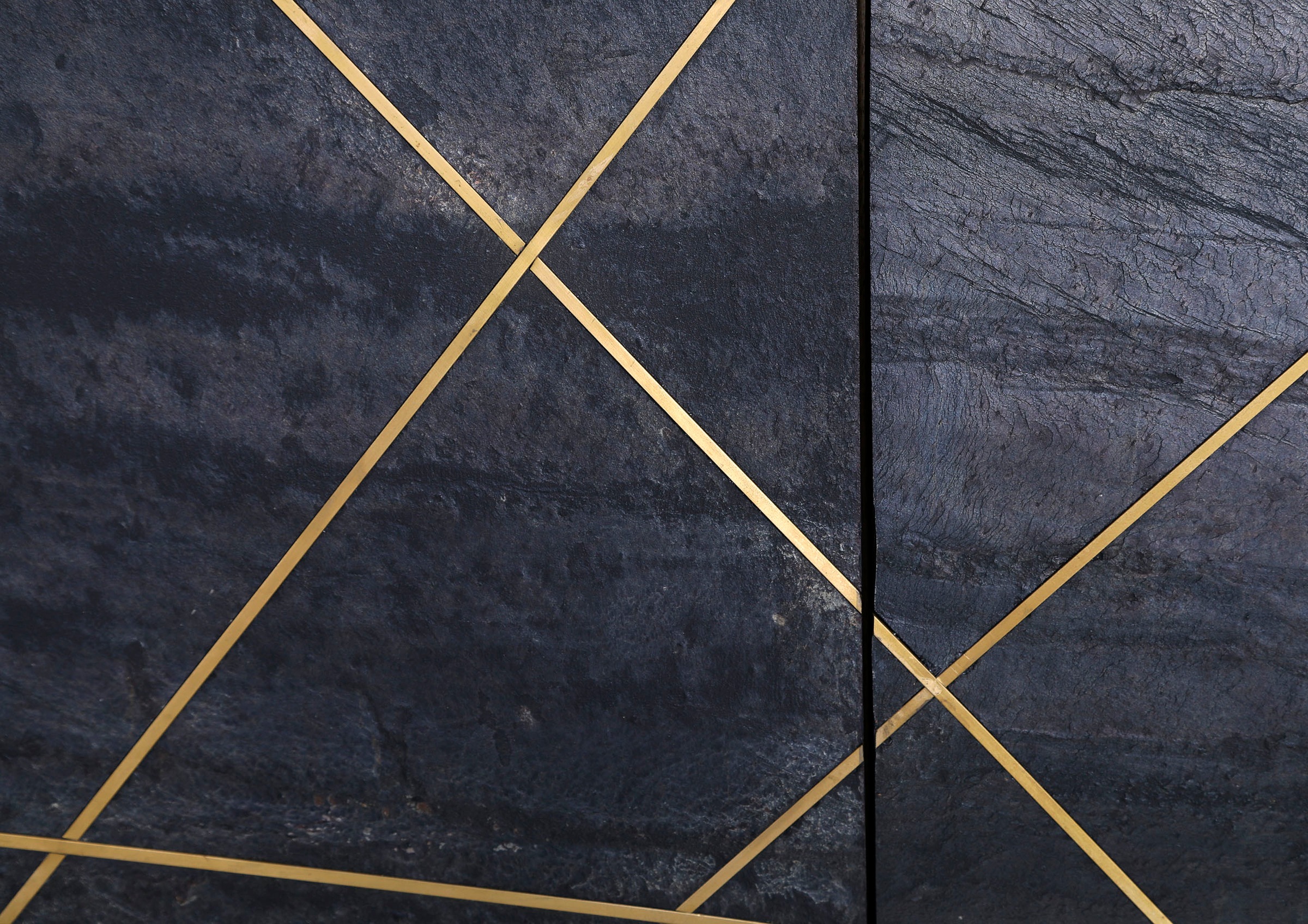 Gutmann Factory Sideboard »Lennon« Kommode mit Echtsteinfurnier und Messingapplikationen