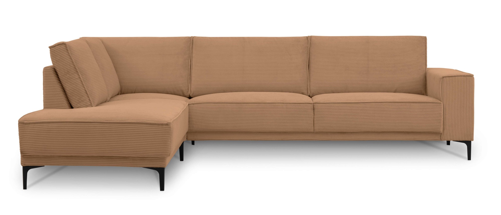 PLACES OF STYLE Ecksofa »Polsterecke Oland, Struktur, Flachgewebe, Luxus-Mi günstig online kaufen