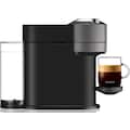 Nespresso Kapselmaschine »Vertuo Next ENV 120.GY von DeLonghi, Dark Grey«, inkl. Aeroccino Milchaufschäumer im Wert von 75,- UVP, 54% aus recyceltem Material