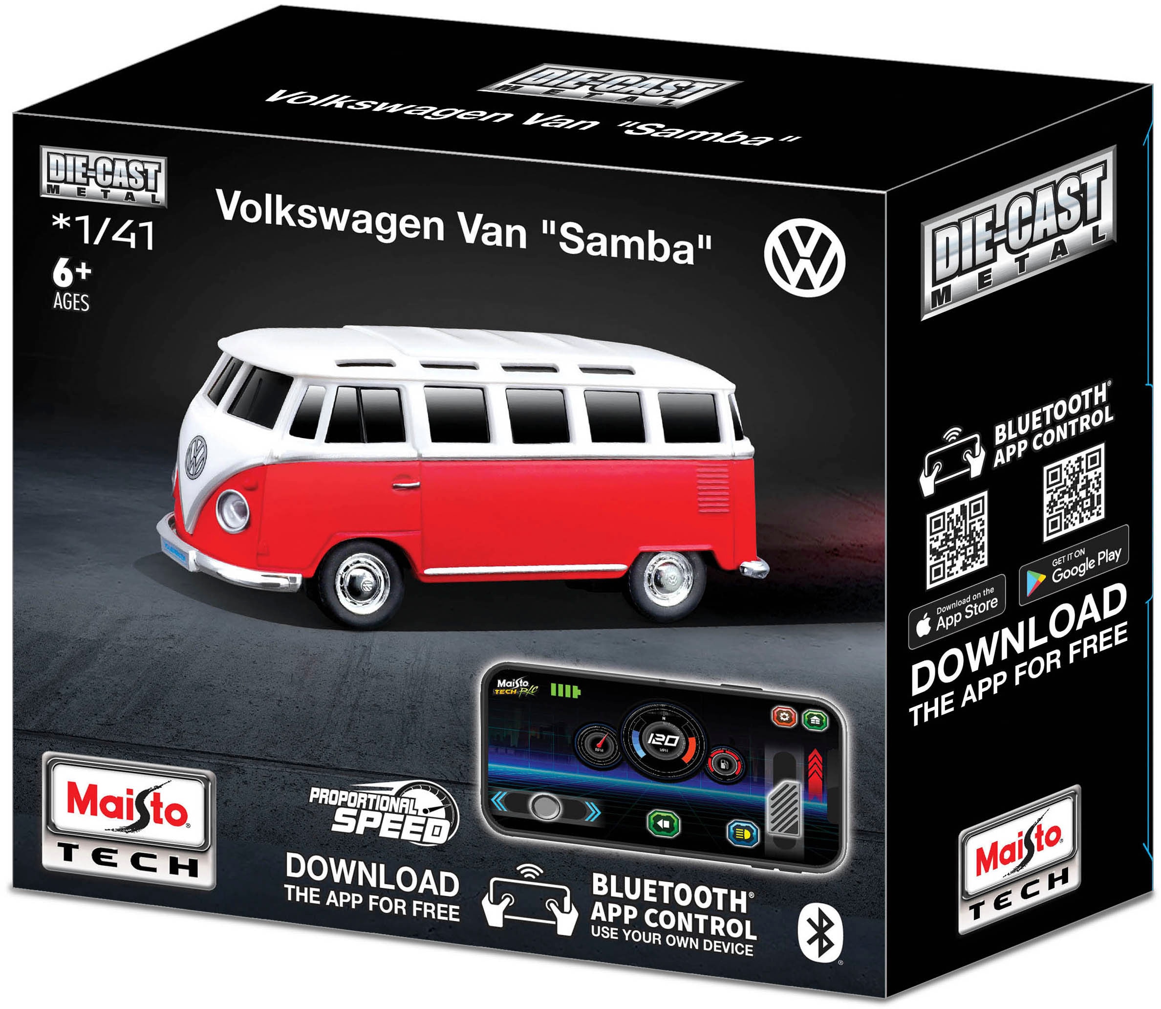 Maisto Tech RC-Bus »VW T1 Samba«, BLUETOOTH 5.0, mit Licht