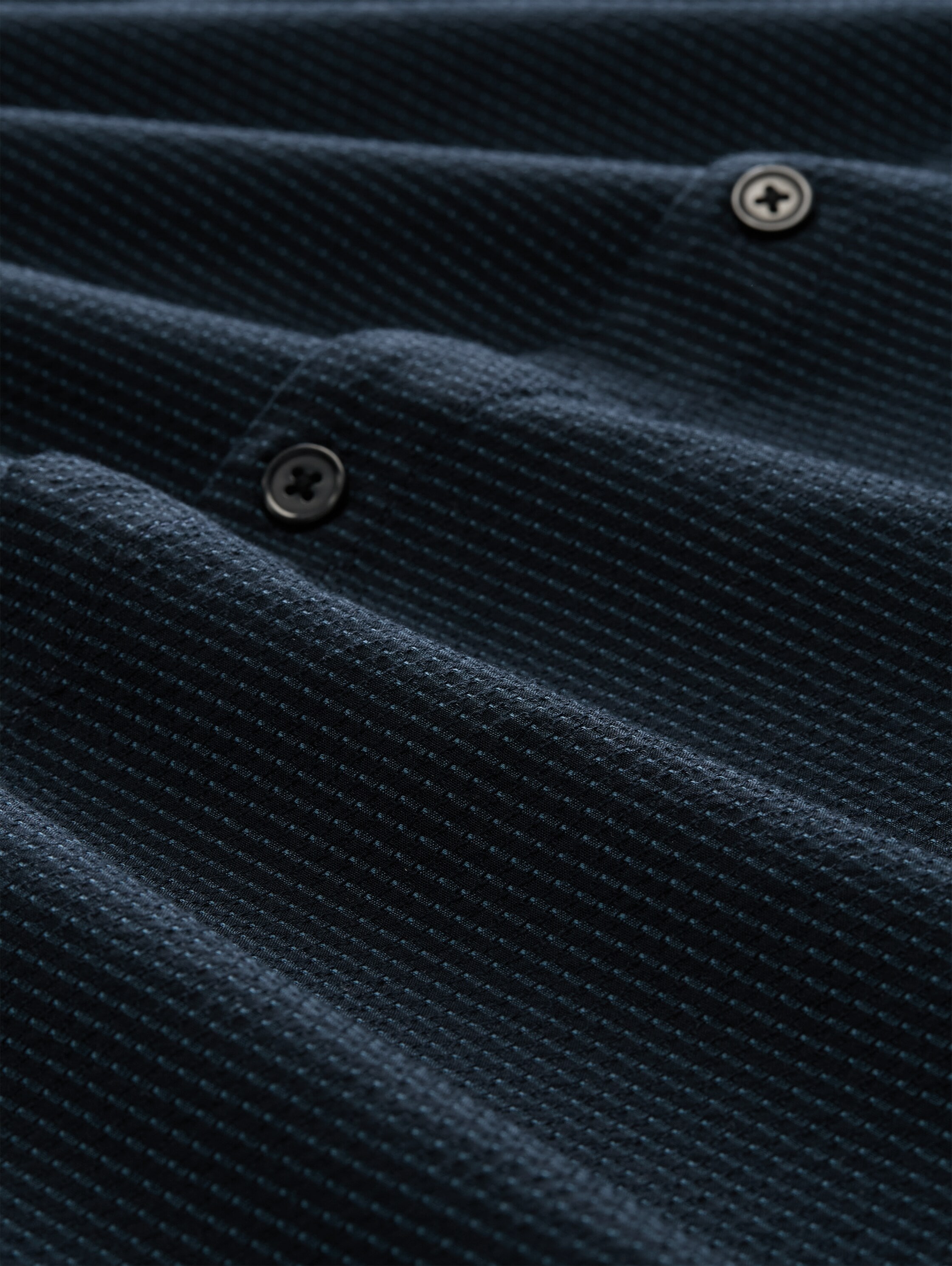 TOM TAILOR Denim Kurzarmshirt mit Streifen Muster