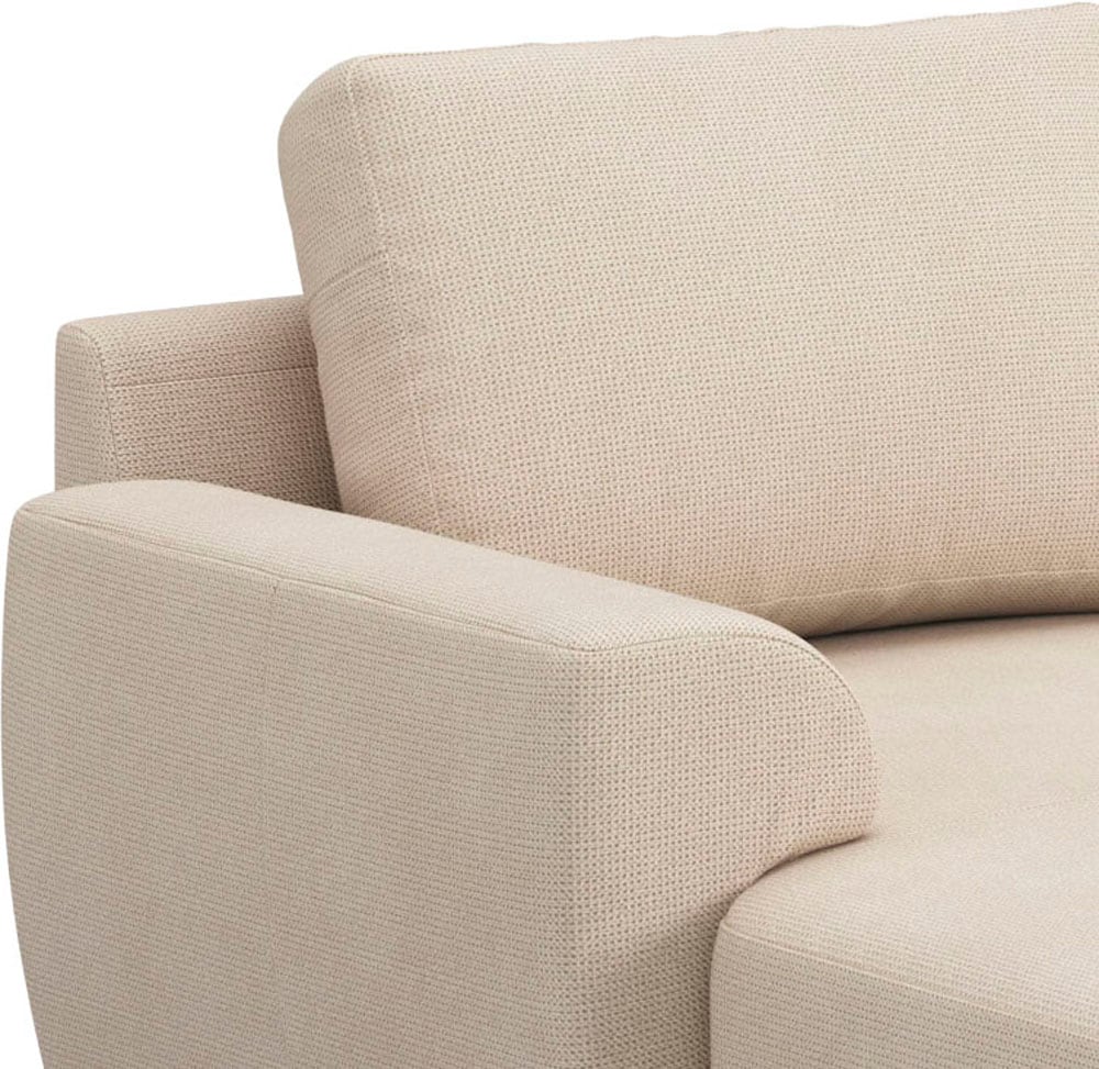 COTTA Wohnlandschaft »Drift U-Form« optional auch mit Schlaffunktion, Wellenunterfederung