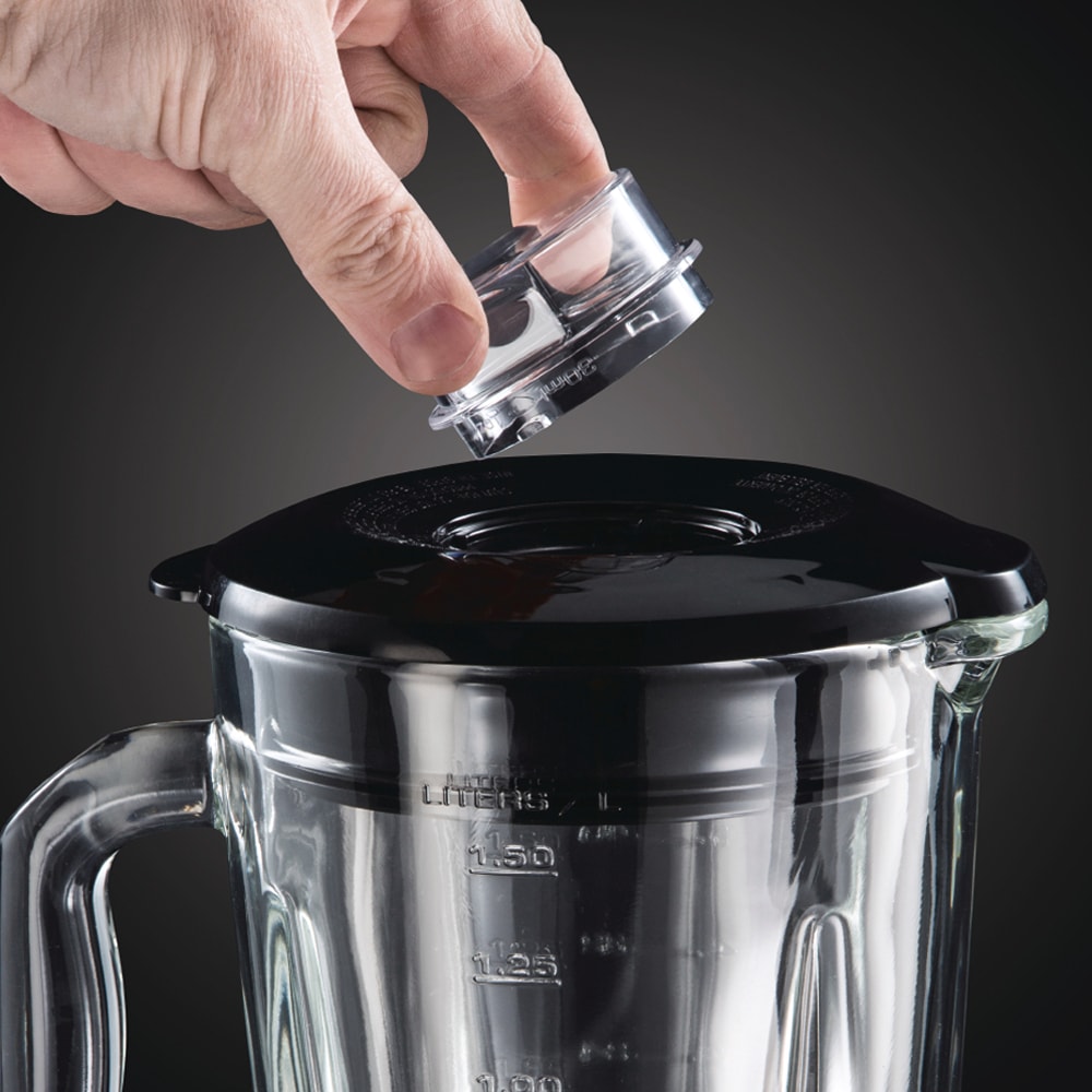 RUSSELL HOBBS Standmixer »2-in-1 Glas- 23821-56, Edelstahl«, 600 W, 1,5l Glasbehälter Mixer & 0,6l Smoothie Maker, Spülmaschinenfest