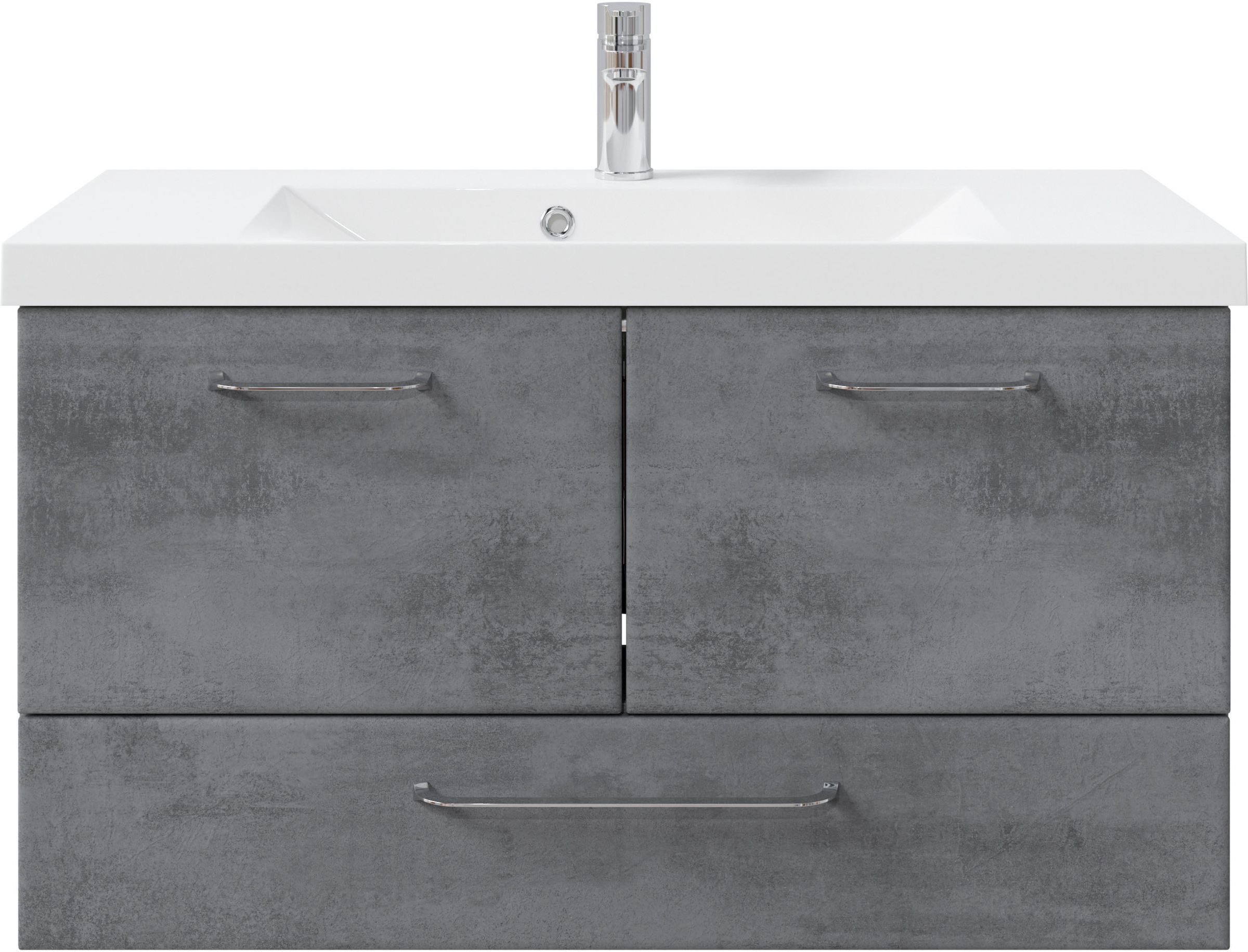 Saphir Badmöbel-Set »Quickset 945 Mineralmarmor-Waschtisch mit Unterschrank günstig online kaufen