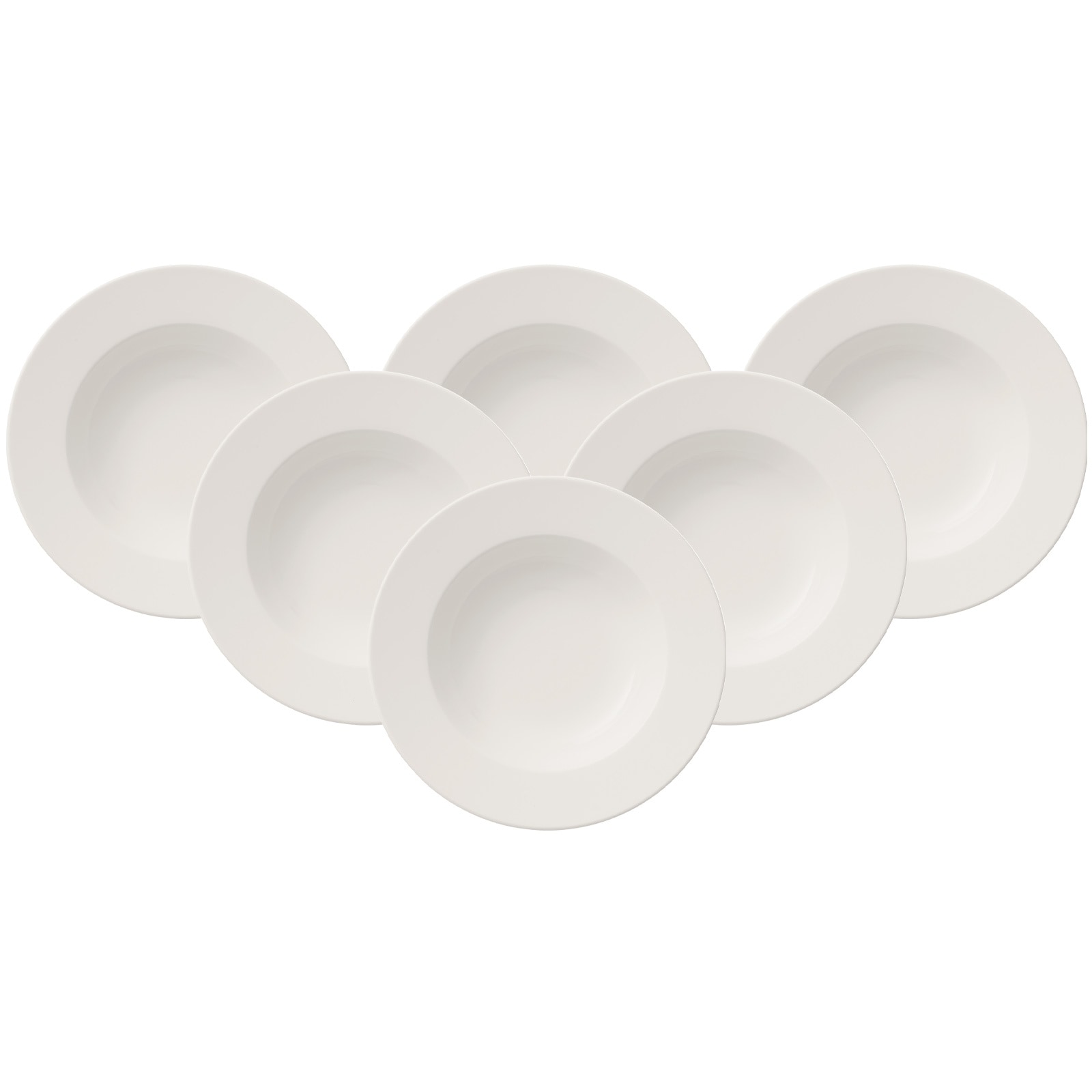 Villeroy & Boch Suppenteller »Suppenteller For Me ø 24,7 cm 6er Set weiß« günstig online kaufen