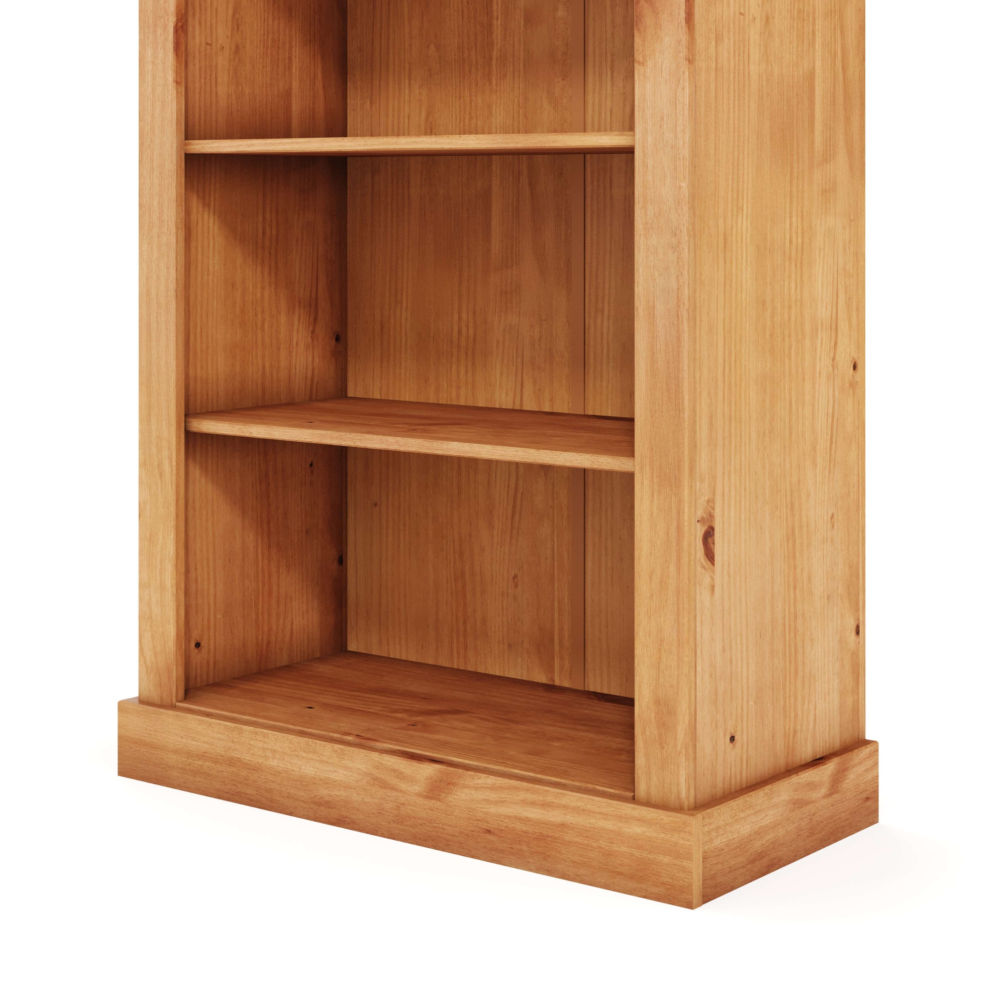 OTTO home Bücherregal »Selma, Standregal, Stauraumregal, aus massivem Kiefernholz. FSC®« mit 1 festen und 3 verstellbaren Einlegeböden, Breite 80cm, Höhe 180cm