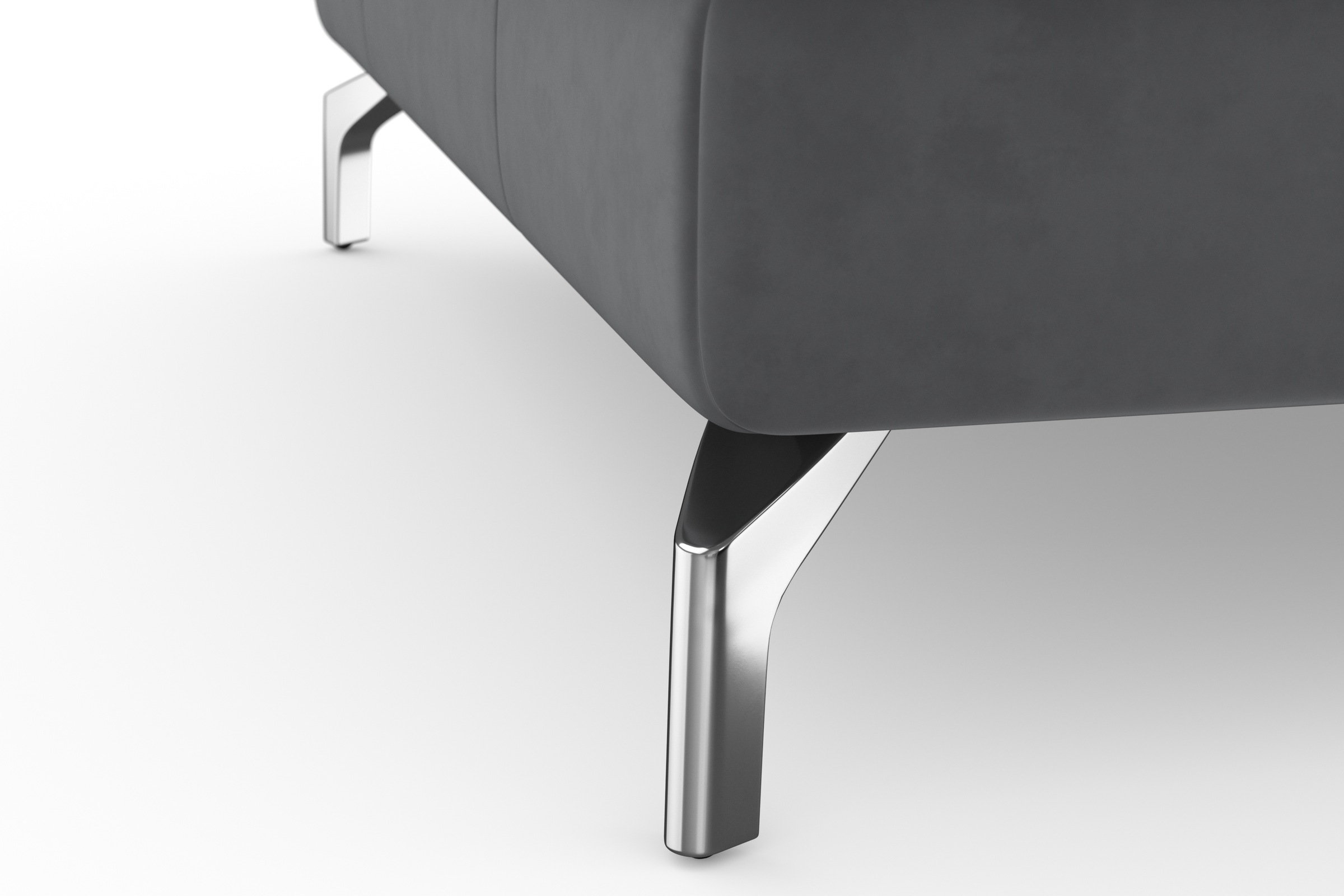 sit&more Ecksofa »Bendigo L-Form«, inklusive Sitztiefenverstellung, Bodenfreiheit 12 cm, in 2 Fußfarben