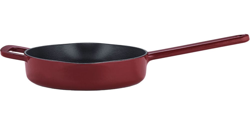 Fissler Bratpfanne »Moments Collection Gusseisen, Pfanne, rund, Schüttrand mit Ausgießern«, Gusseisen, (1 tlg.), Aroma-Bratfläche mit natürlichem Antihafteffekt
