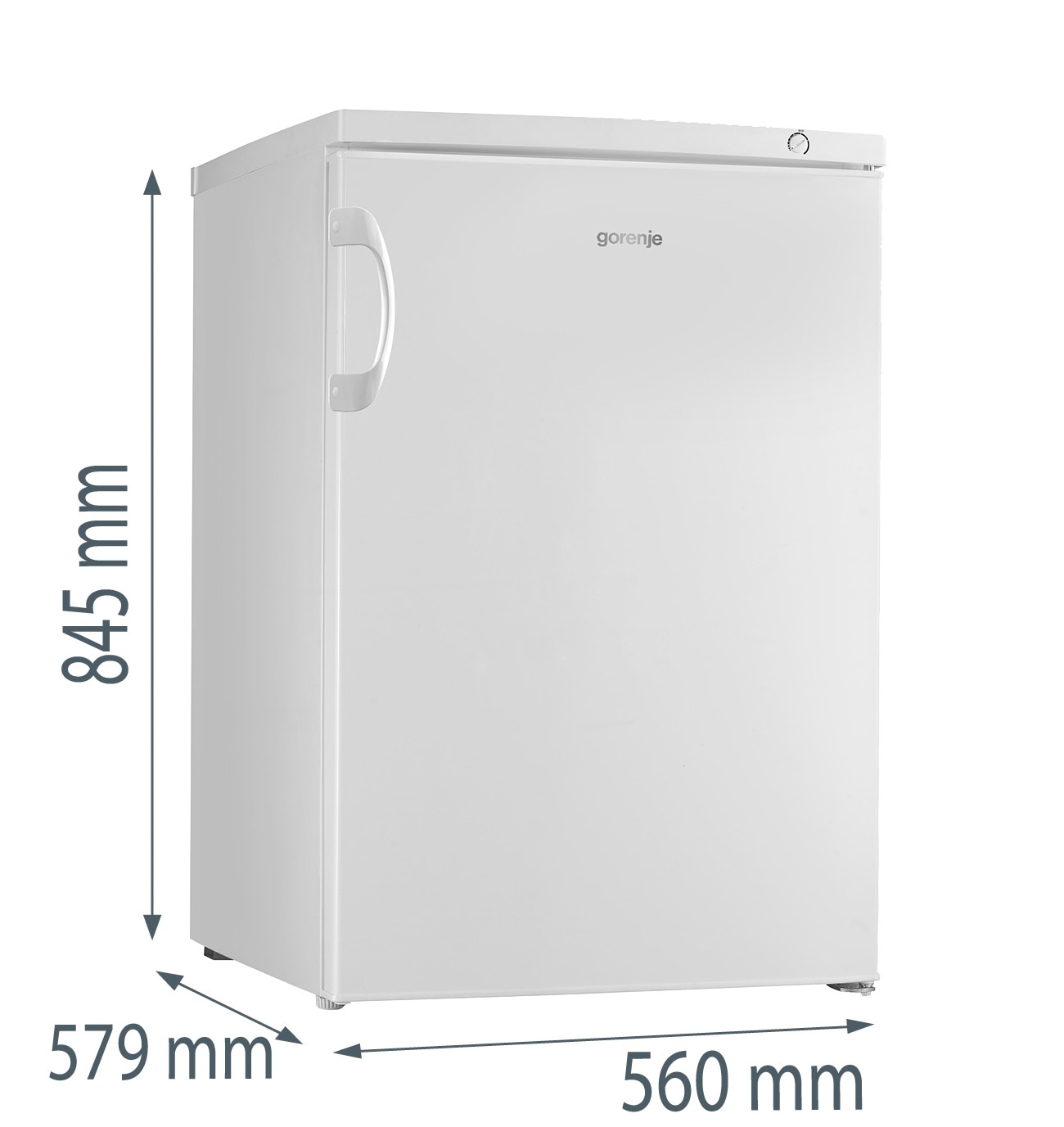 GORENJE Gefrierschrank »F49CPW«, 84,5 cm hoch, 56 cm breit, Energieeffizienzklasse C