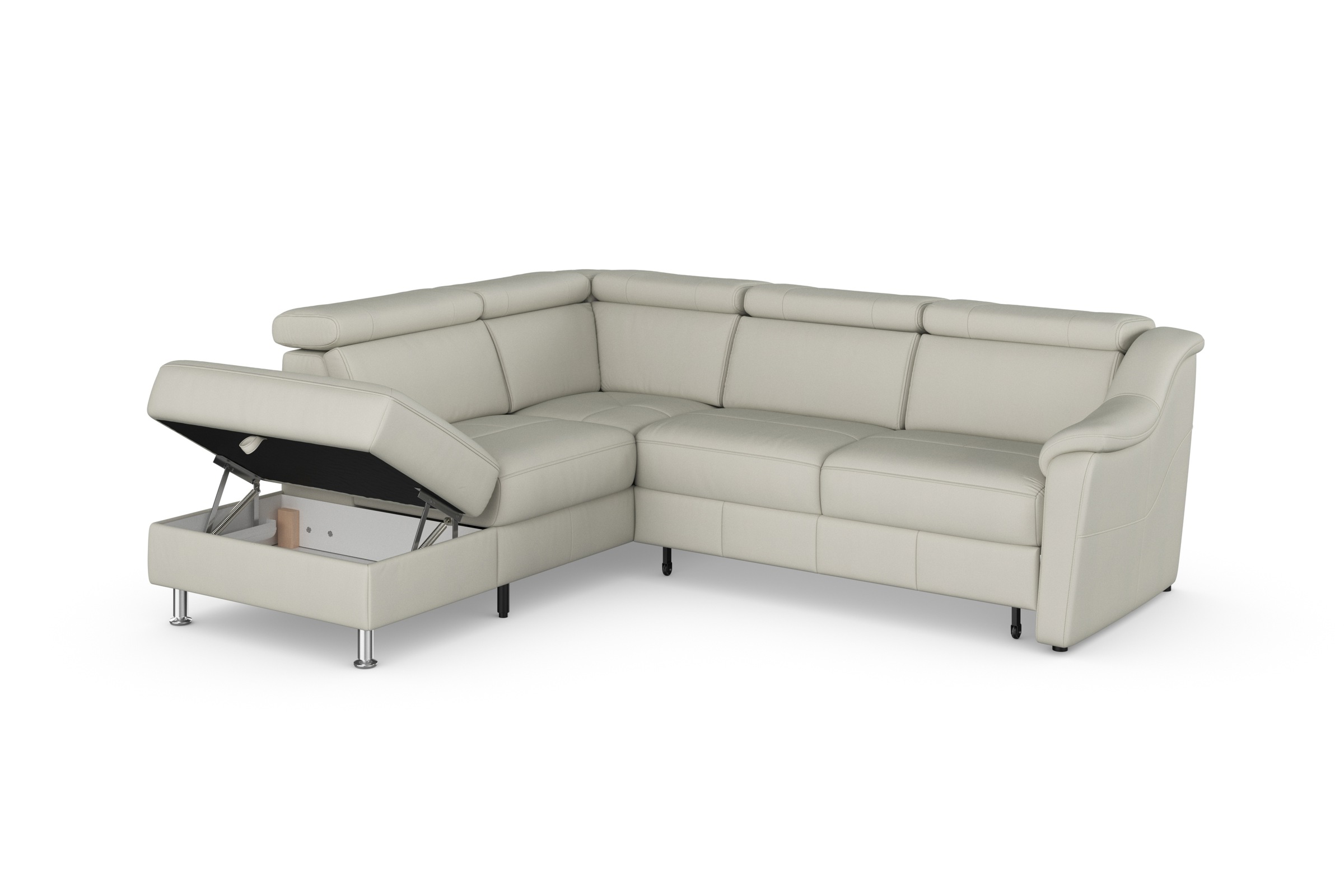 sit&more Ecksofa »Freetown L-Form«, inklusive Kopfteilverstellung und komfortablem Federkern