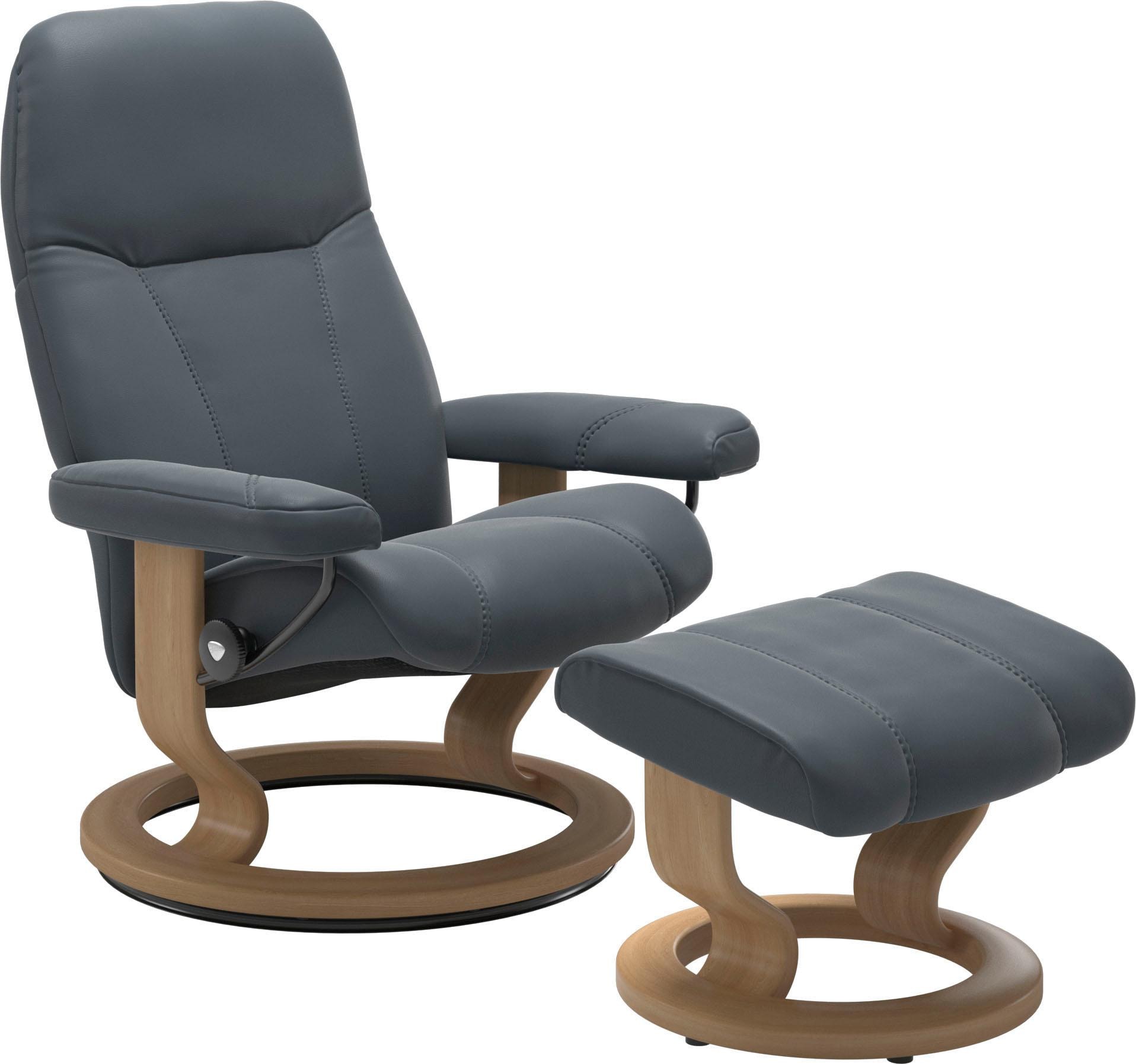 Stressless Relaxsessel "Consul", (Set, Relaxsessel mit Hocker), mit Hocker, günstig online kaufen