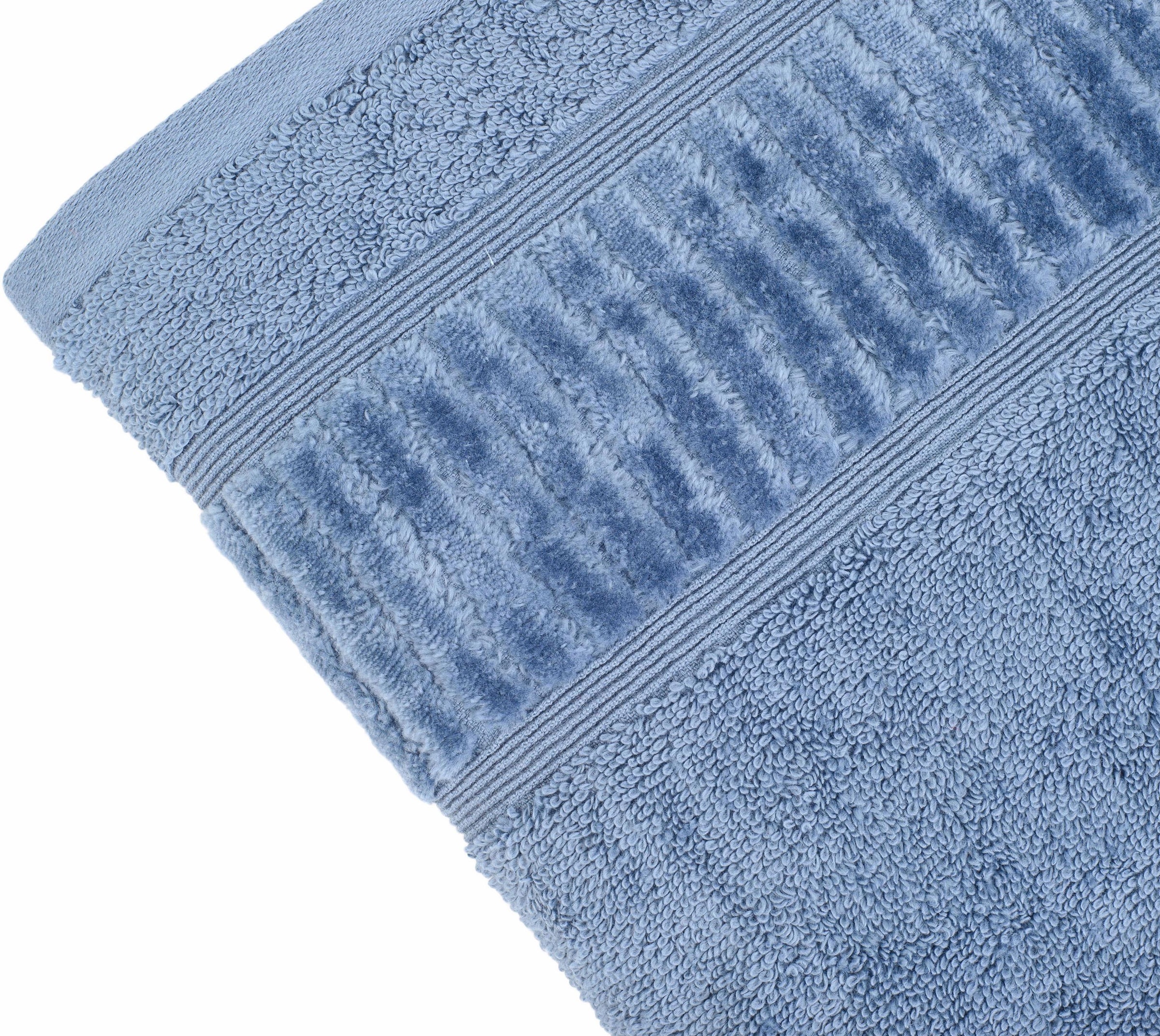 Gözze Handtücher »BIO Frottier«, (2 St.), im Set, Bio-Baumwolle, Pastell  Farben, mit geschorener Bordüre bequem und schnell bestellen