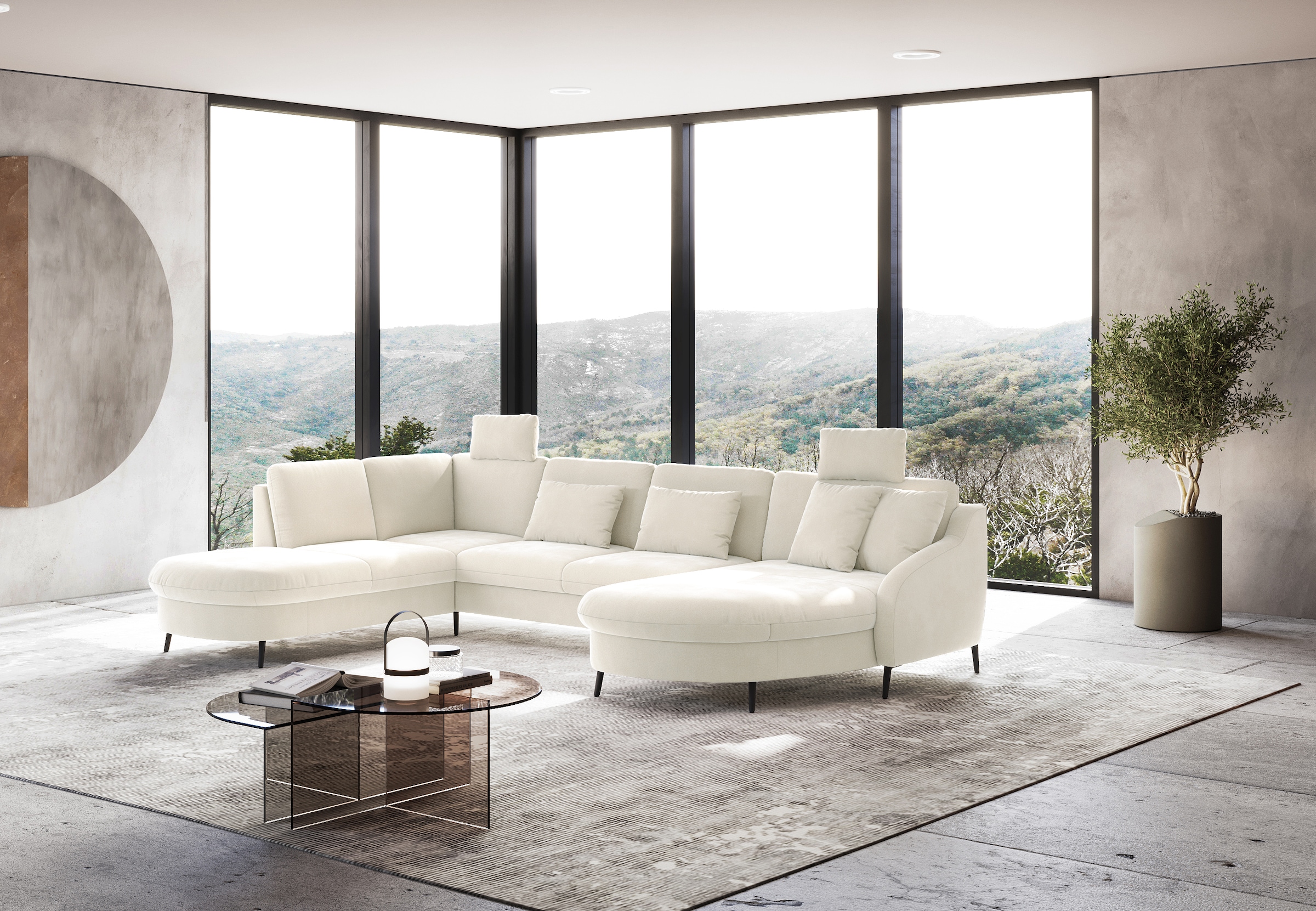 sit&more Wohnlandschaft »Soul U-Form«, wahlweise mit Bett und Bettkasten