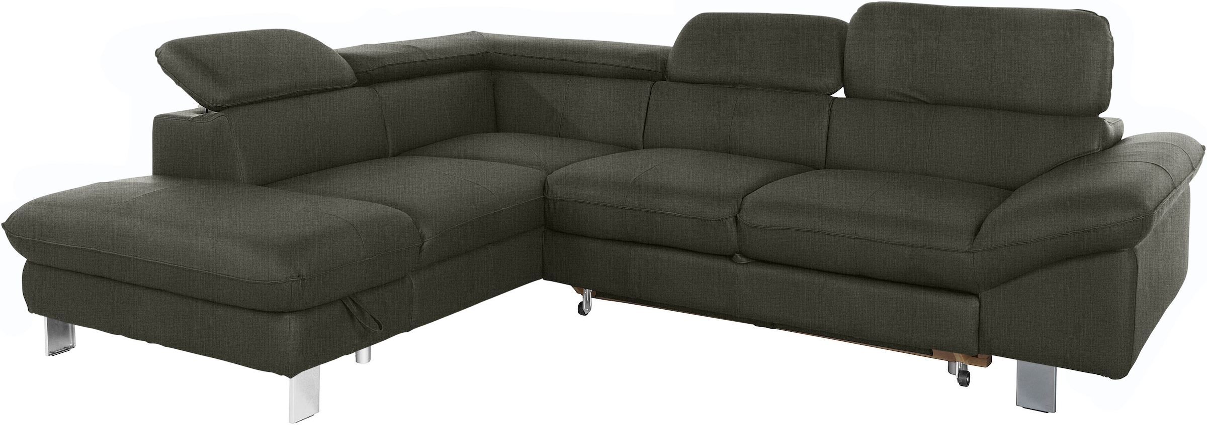 COTTA Ecksofa »Driver L-Form«, mit Kopfteilverstellung, wahlweise mit Bettfunktion & Bettkasten