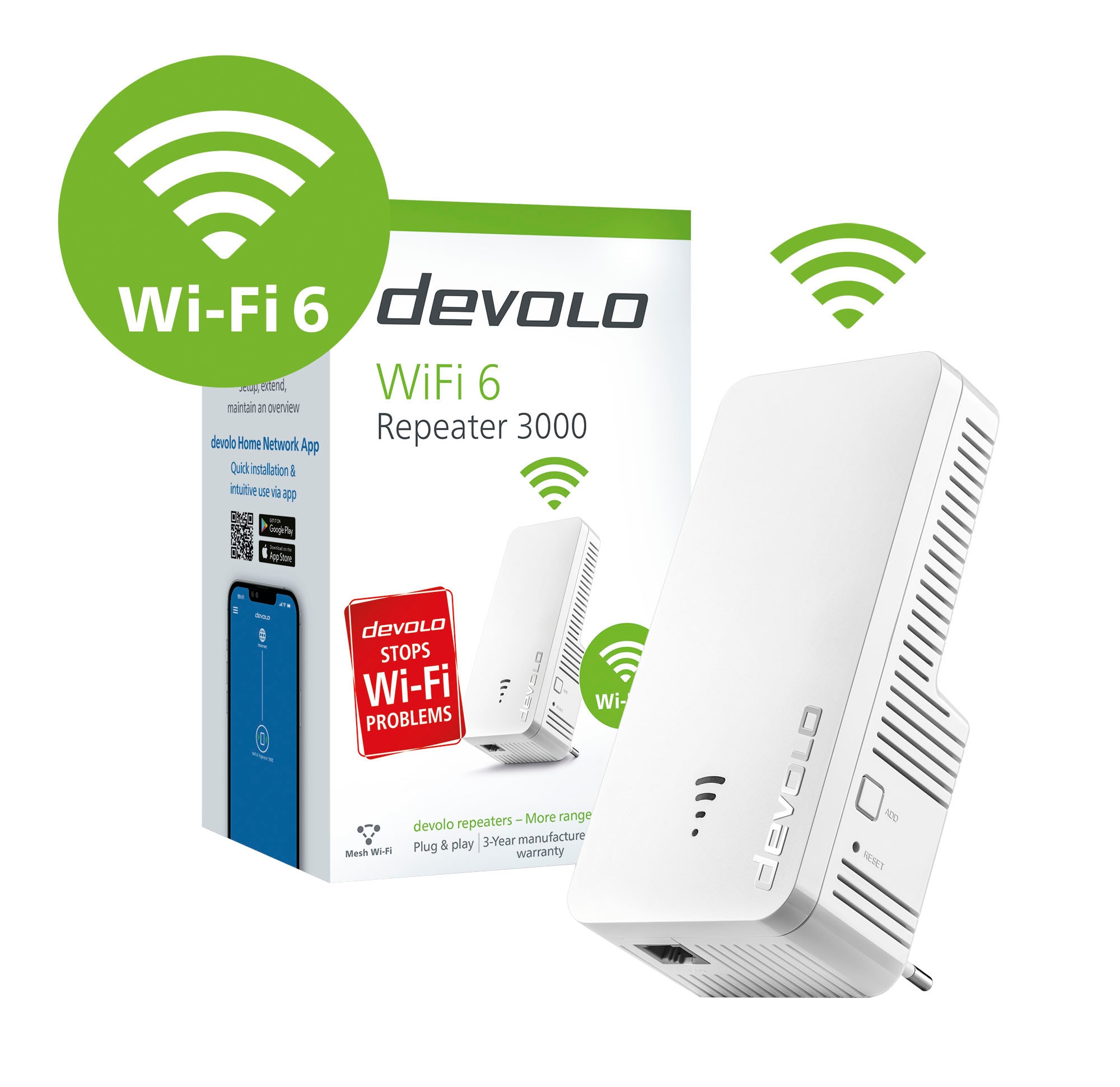 DEVOLO WLAN-Repeater »WiFi 6 Repeater 3000«