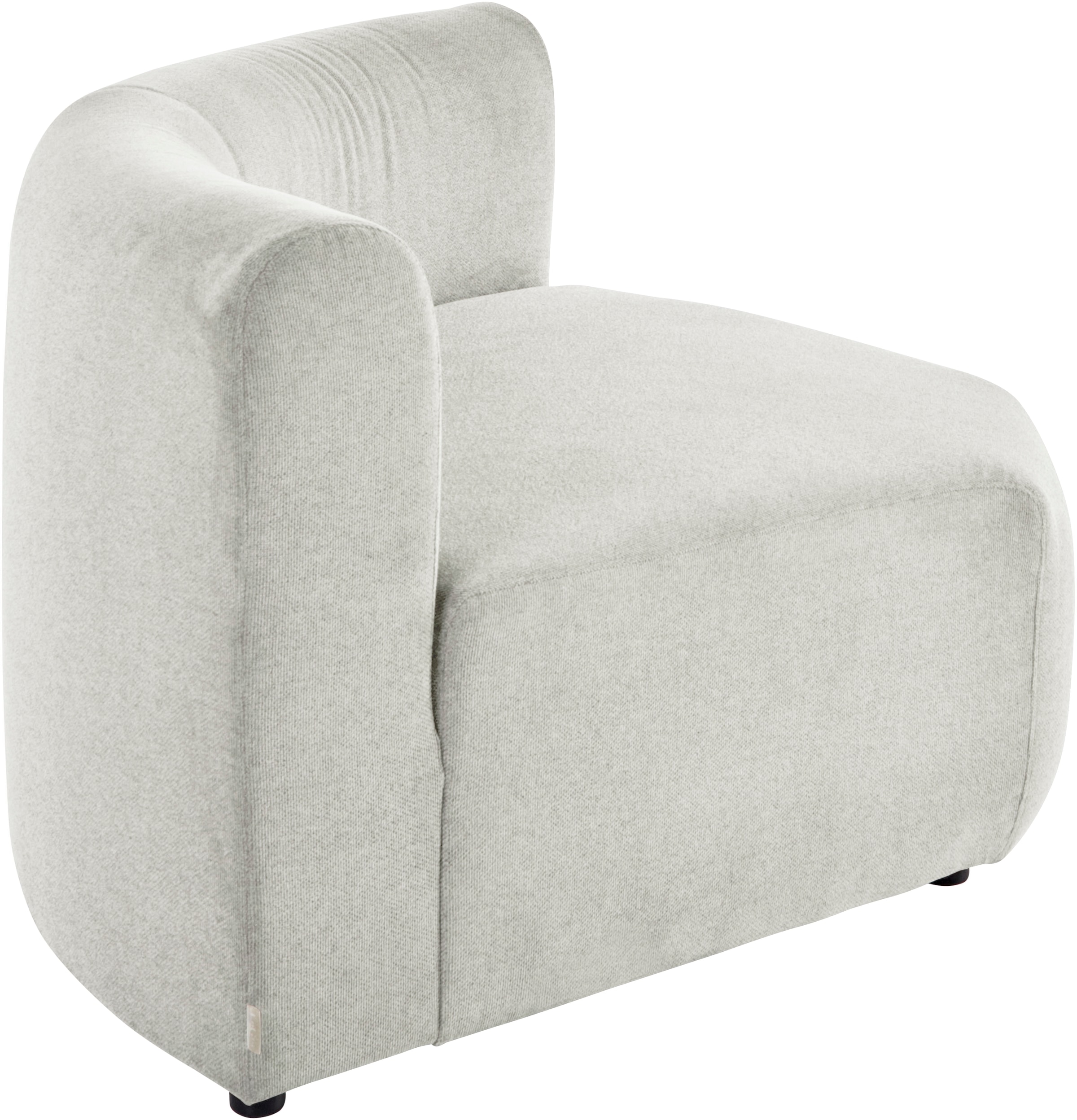 LeGer Home by Lena Gercke Sofa-Eckelement »LYZA mit gerundeter Rückenlehne, Maße B/T/H: 122/104/74 cm«, als Modul oder separat verwendbar, für individuelle Zusammenstellung