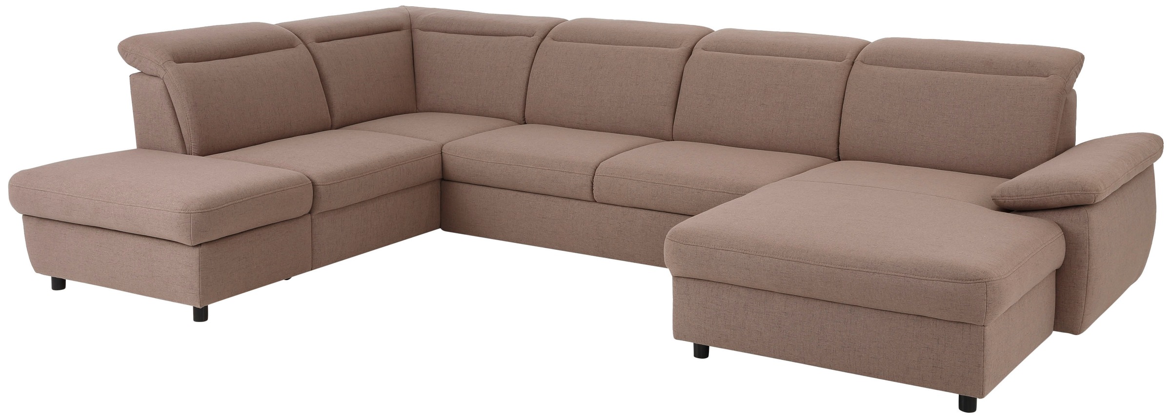 Home affaire Wohnlandschaft »Mauritius U-Form« mit Kopfteil- und Armlehnver günstig online kaufen