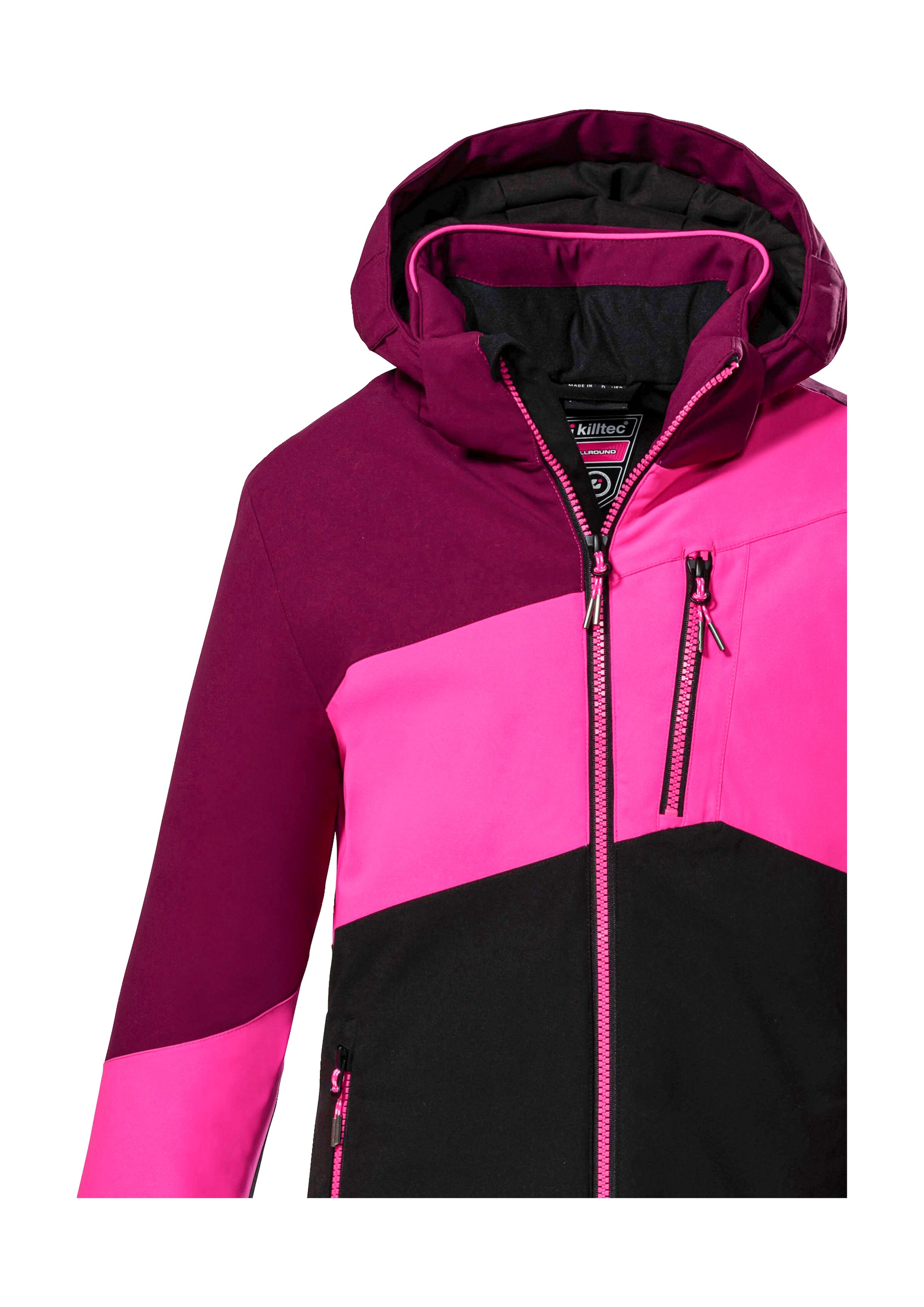 Killtec Skijacke »KSW 166 GRLS SKI JCKT«, Atmungsaktive, wasser- und winddichte Skijacke mit abnehmbarer Kapuze