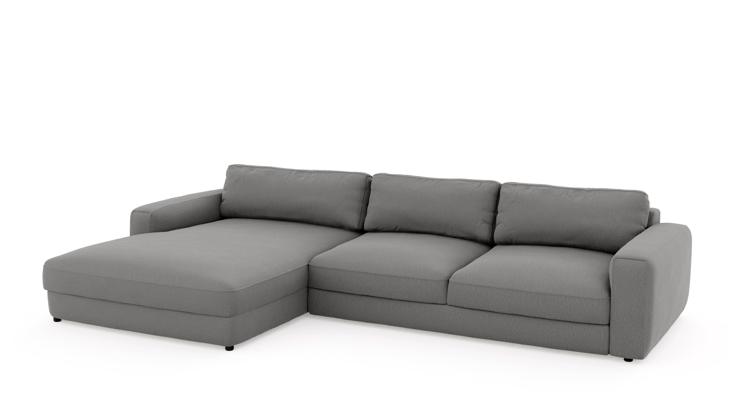 Places of Style Ecksofa, extra tiefe Sitzfläche, wahlweise mit Sitztiefenverstellung
