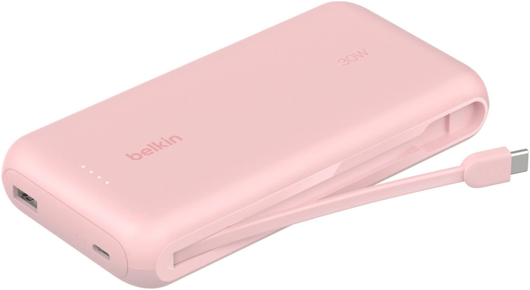 Belkin Powerbank »BOOST CHARGE 20K mit integriertem Kabel 20.000mAh«, Belkin BOOST CHARGE Power Delivery Powerbank 20.000mAh, black