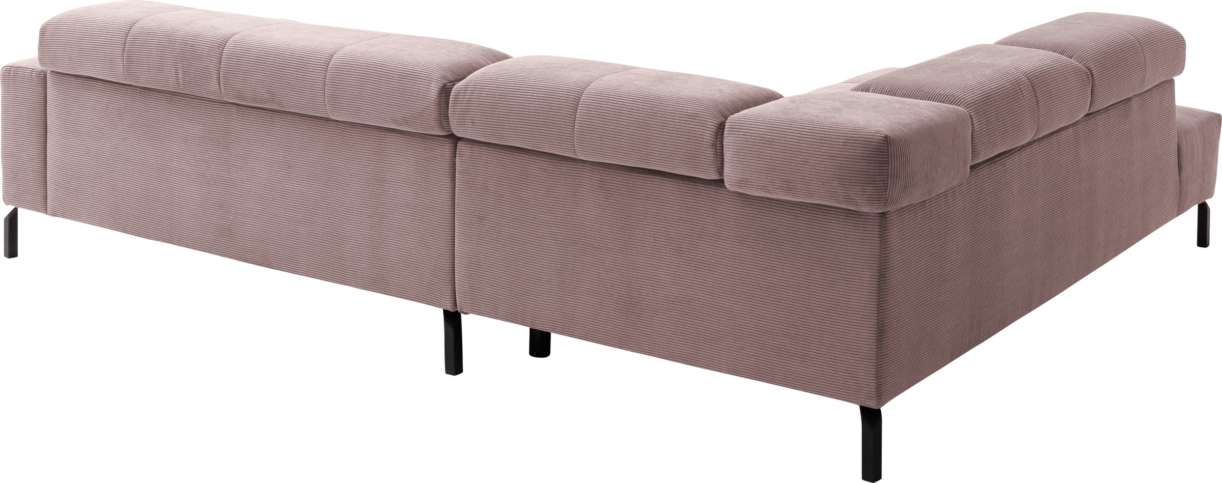 Places of Style Ecksofa »Cleveland, L-Form, incl. Kopfteilverstellung, Breite 276 cm«, wahlweise elektrischer Sitzvorzug