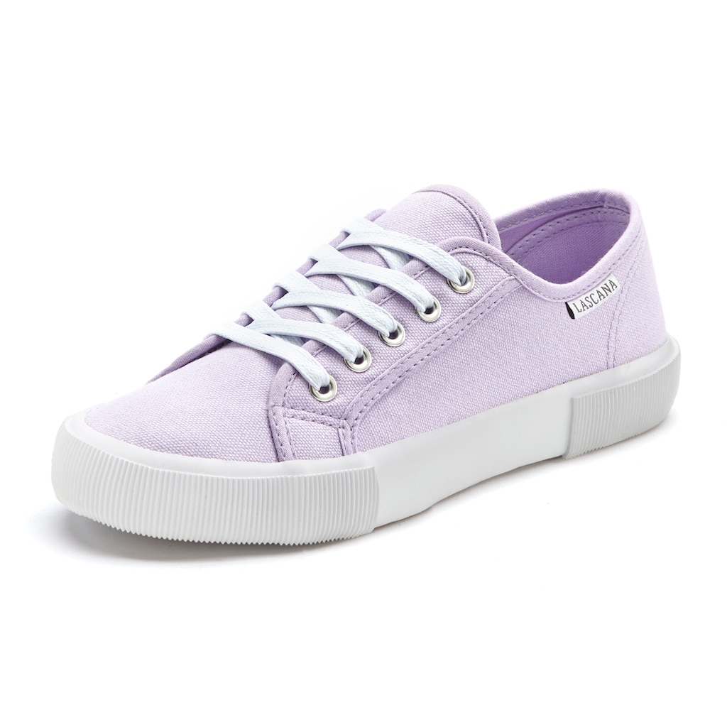 LASCANA Sneaker, aus Textil, Schnürhalbschuh, Freizeitschuh