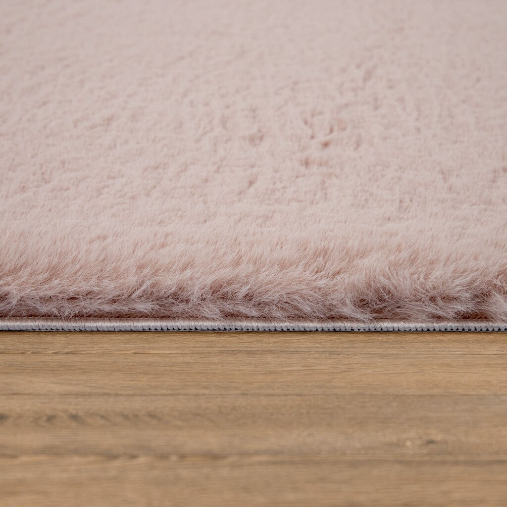 Paco Home Teppich »Soft 380«, rechteckig, 12 mm Höhe, Kuschelteppich - besonders weich, Uni-Farben, ideal im Wohnzimmer & Schlafzimmer
