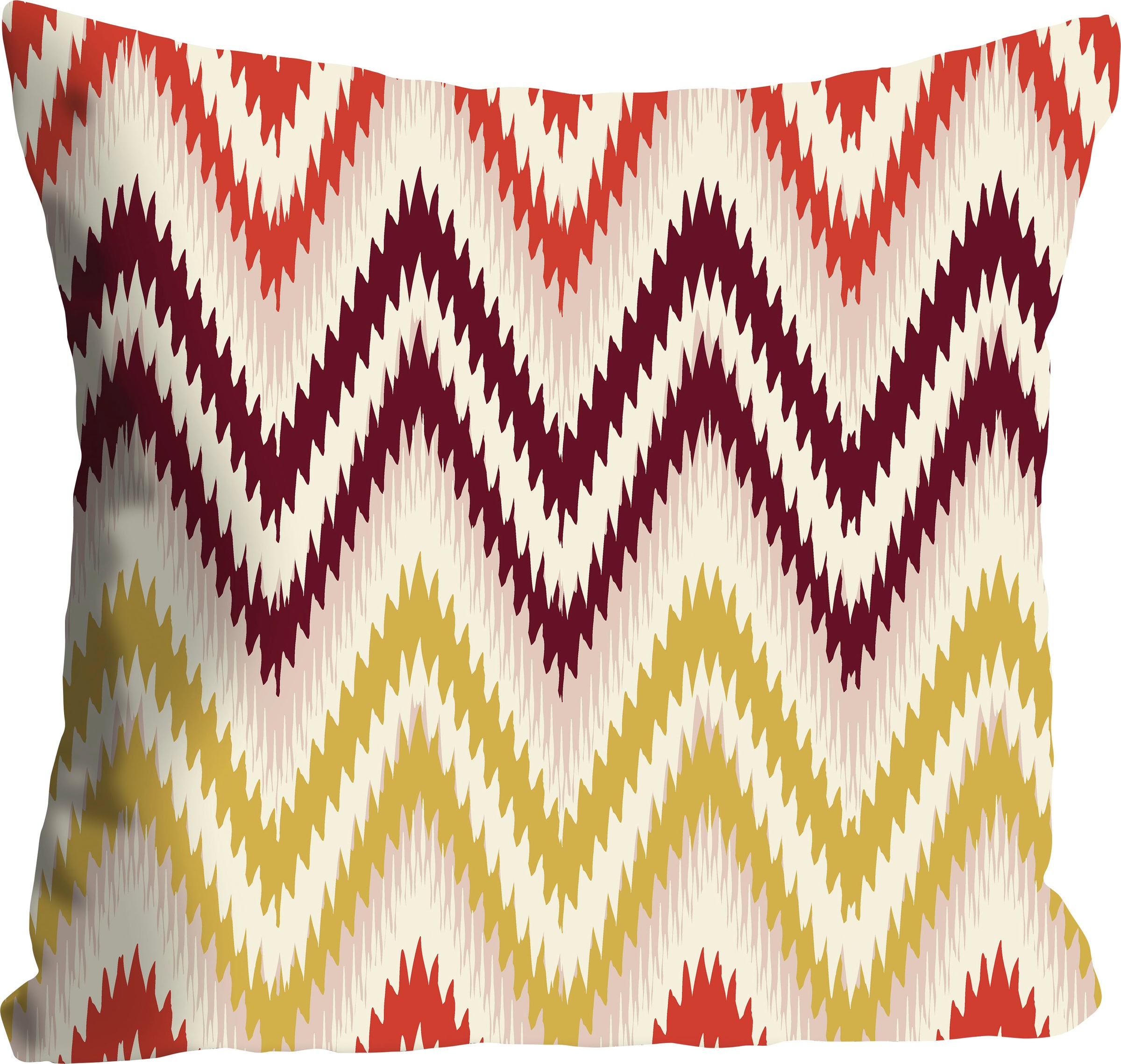 queence Dekokissen "Fanilla" mit bunten Zacken günstig online kaufen